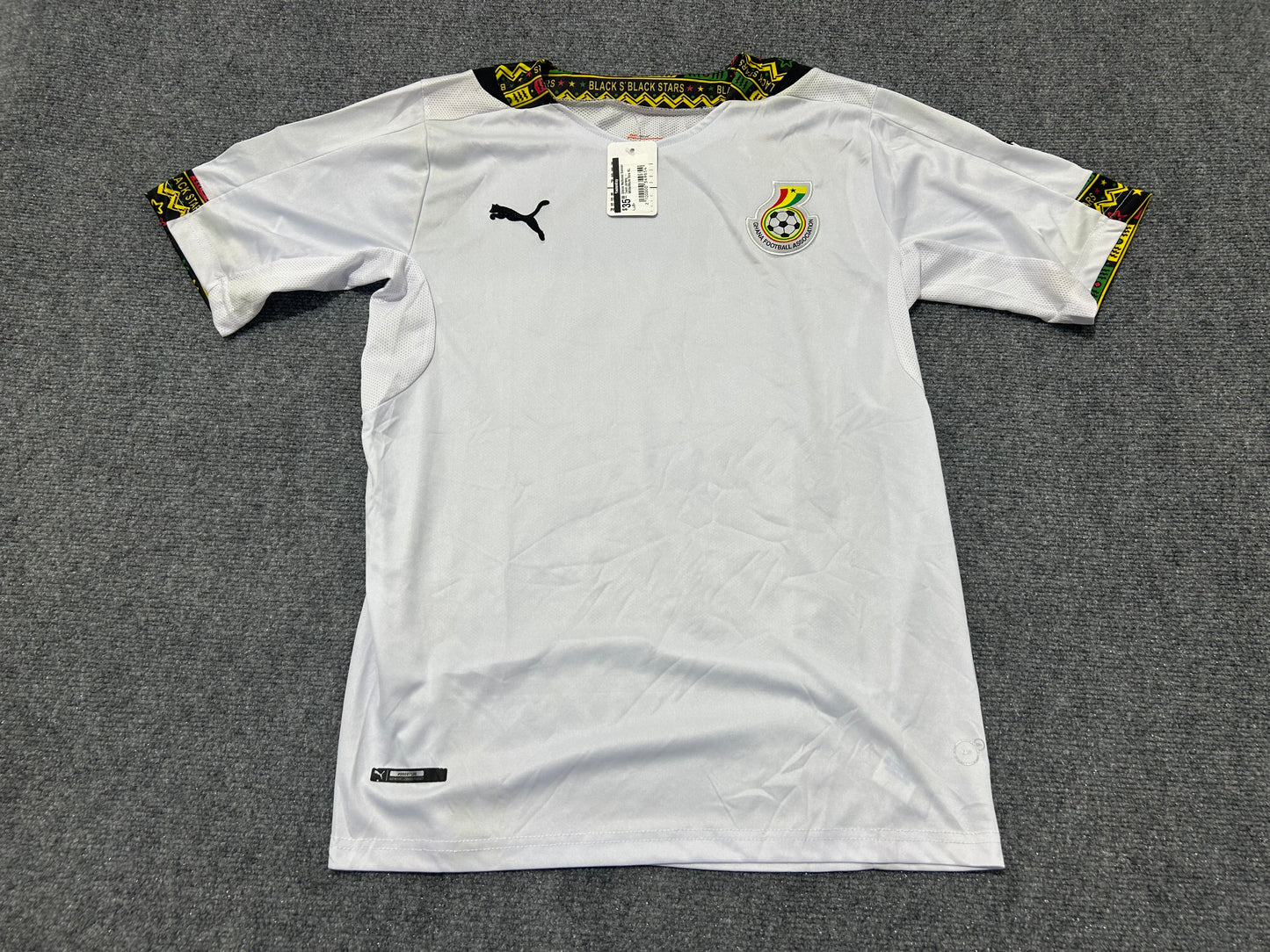 Ghana National Soccer Team Jersey - White/Multi Size XL