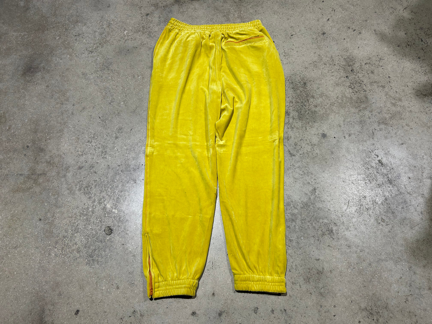 Fubu Fat Albert Velour Pants - Yellow Size XXL