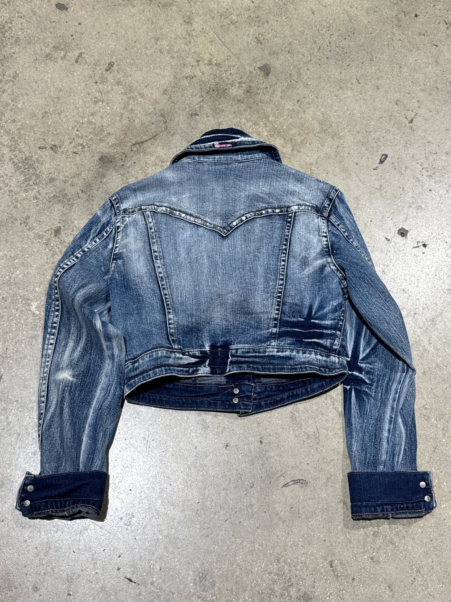 Womens Bubblegum Denim Jacket Size Medium