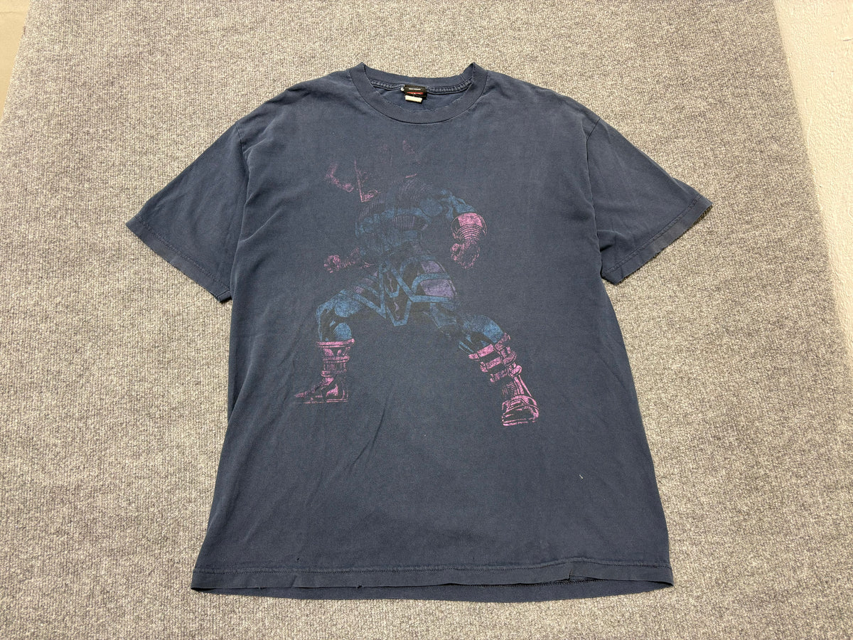 Faded Out Mad Engine Galactus Tee - Faded Navy Size XL