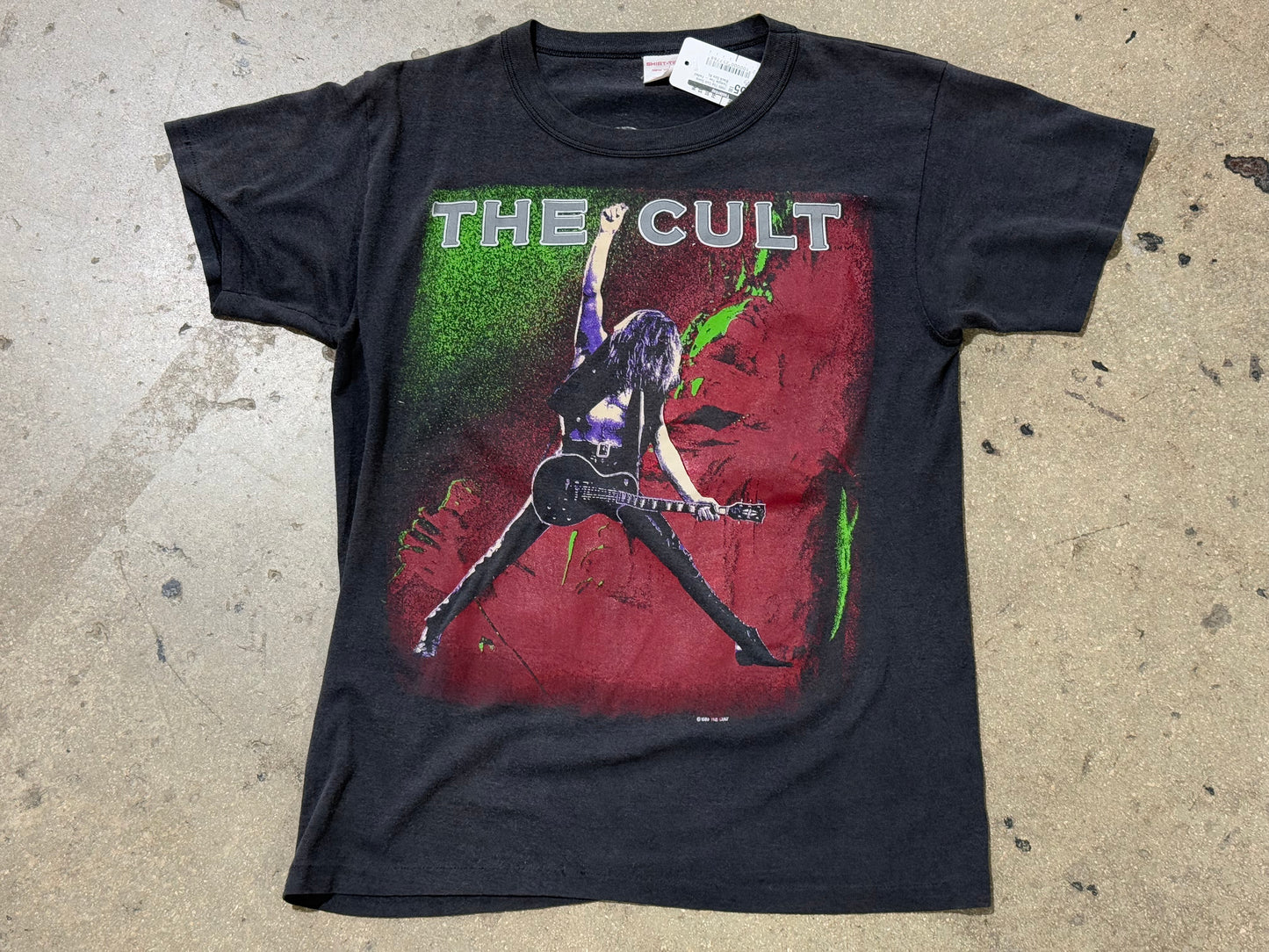 1989 The Cult Sonic Temple Tee - Faded Black Size XL