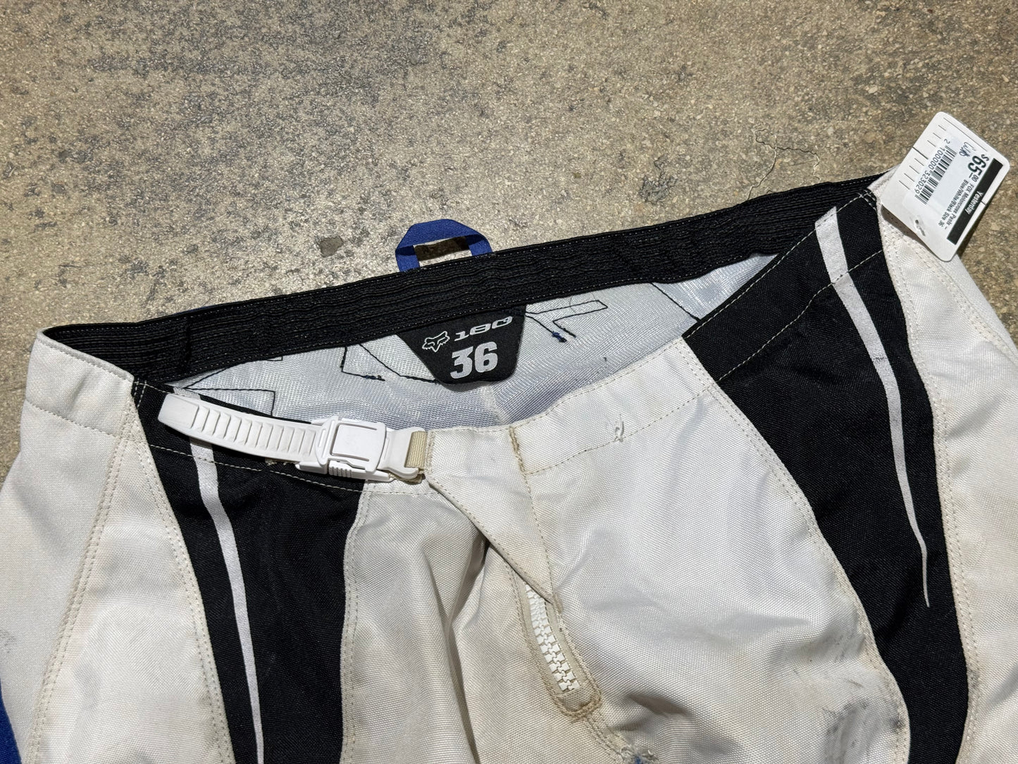 FOX Motorcross Pants - Blue/White/Black Size 36