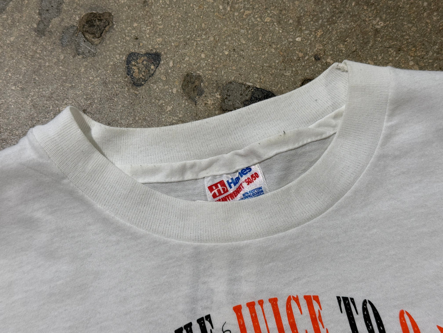 90s Give The Juice To OJ Tee - White Size XL