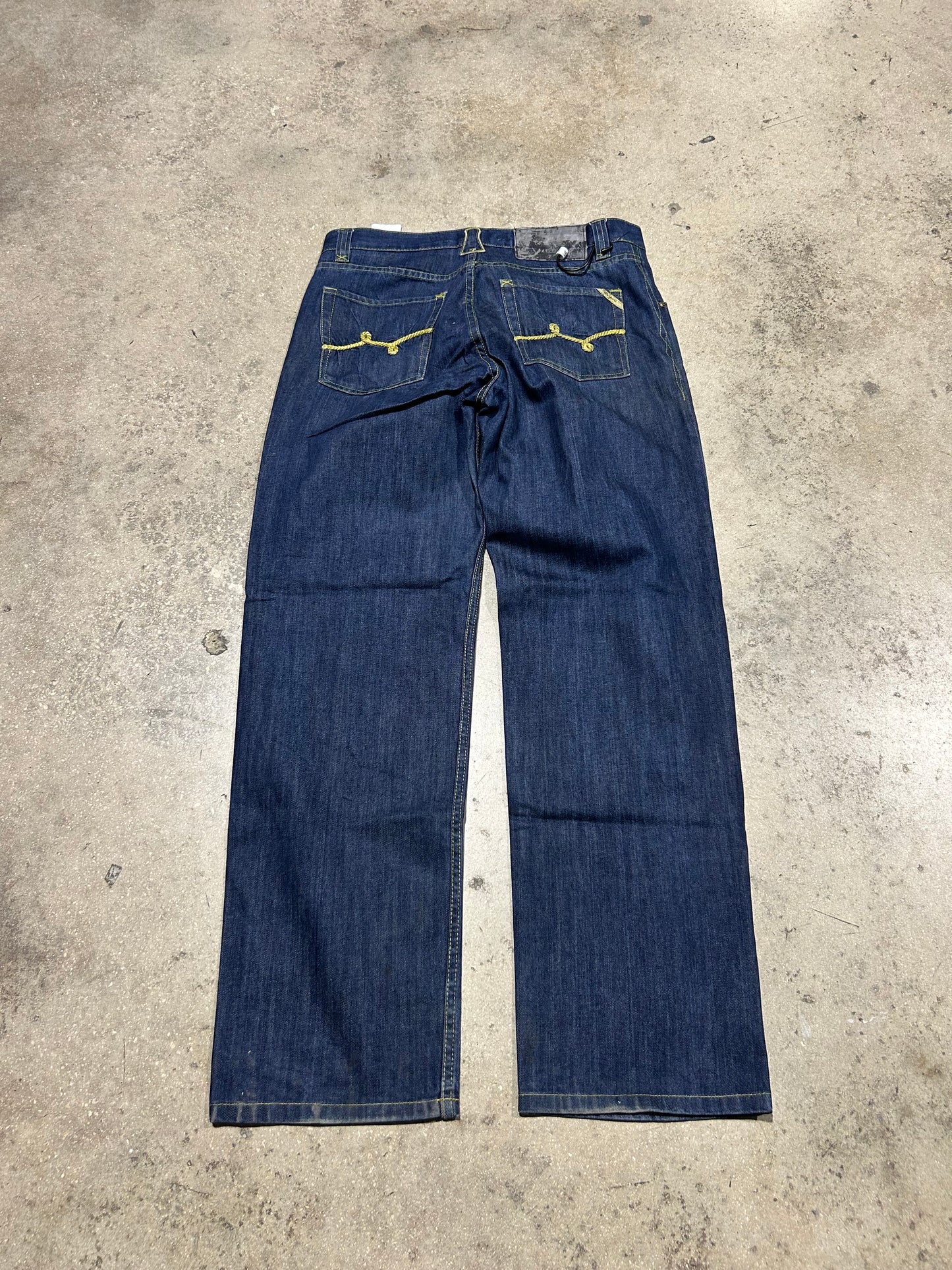 LRG Gold Stitching Jeans - Blue Size 36