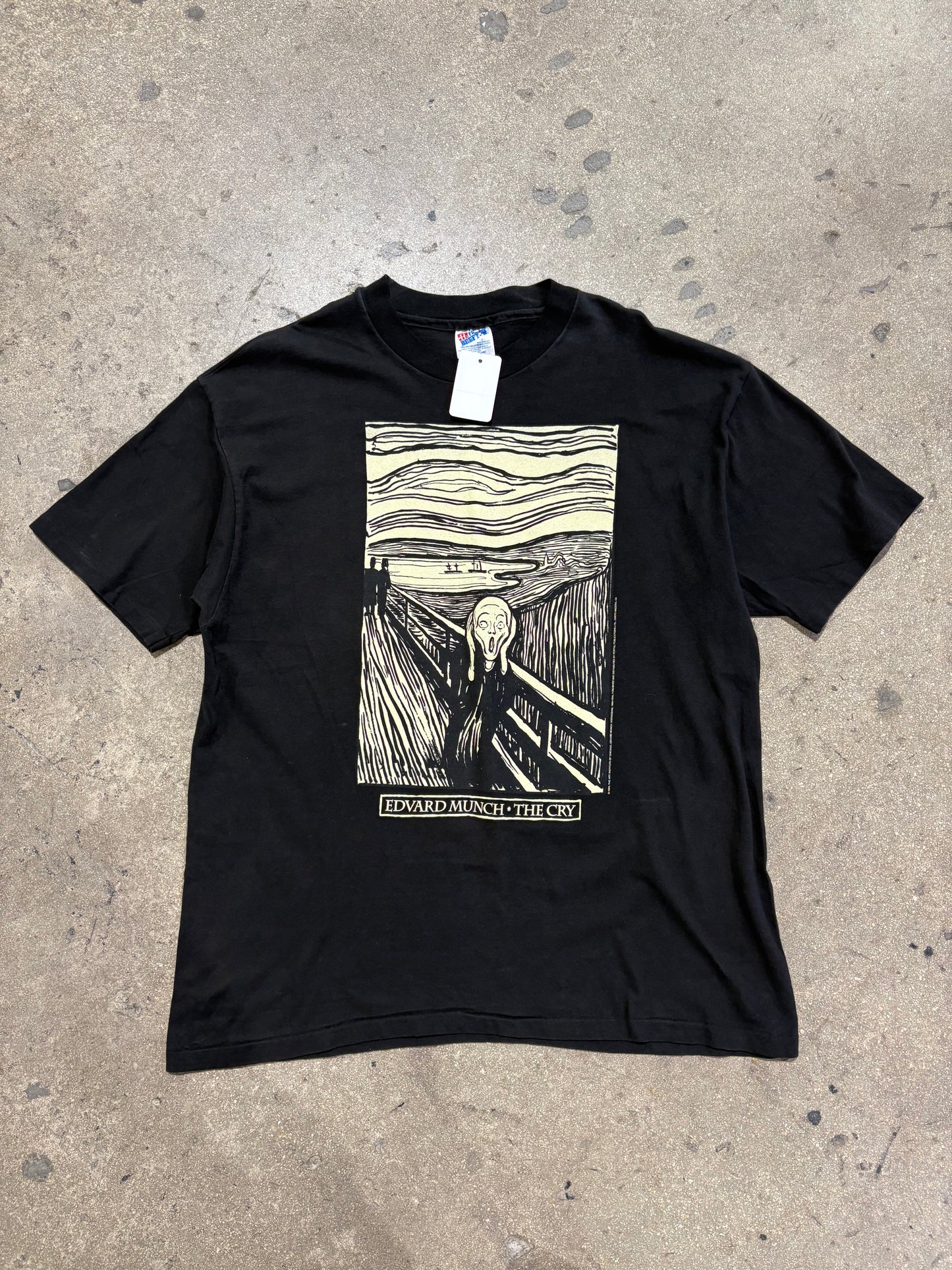 1994 Edvard Munch The Cry Tee - Black Size XL (22 x 30)
