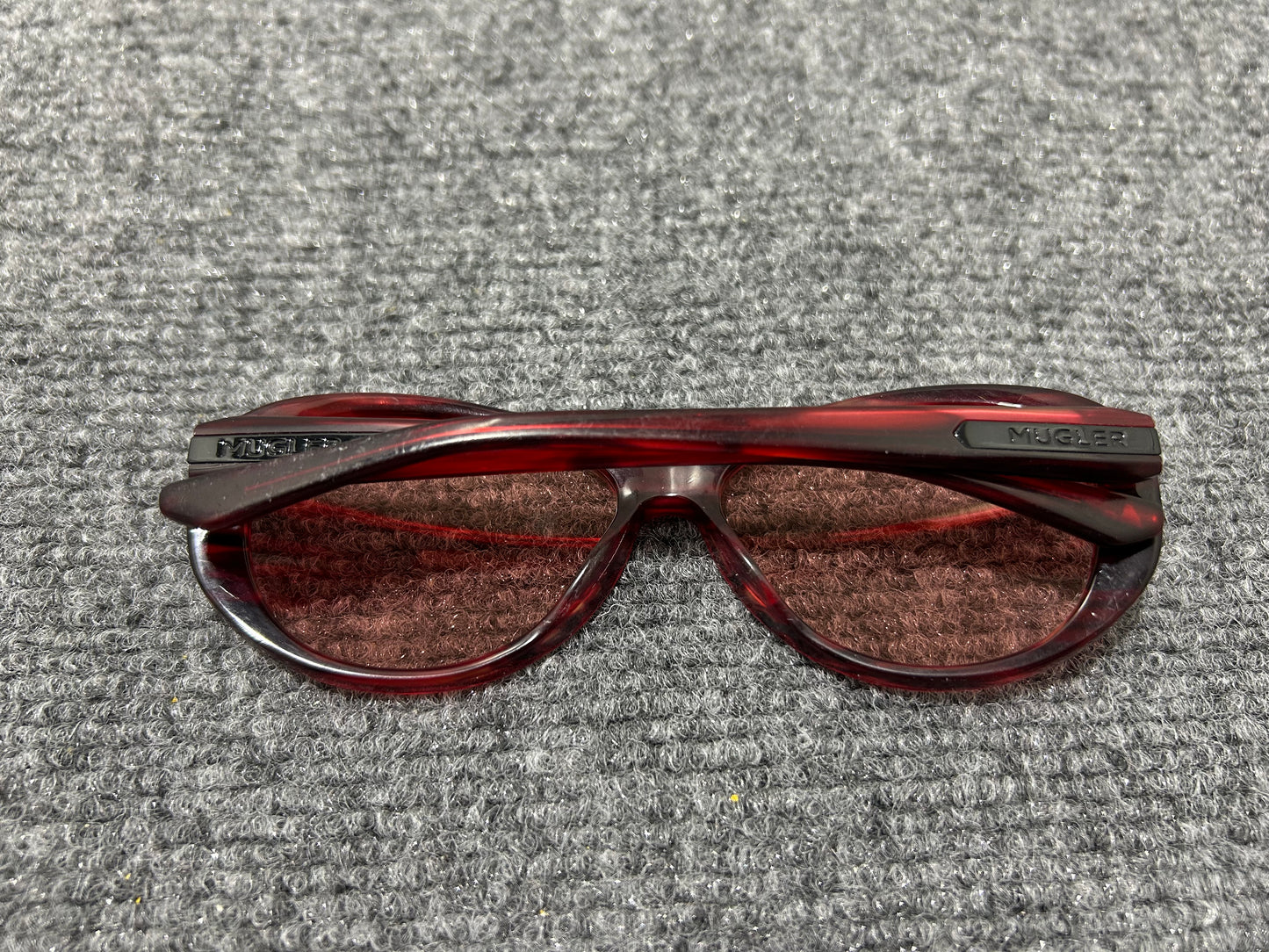 Mugler Oval Glasses - Red