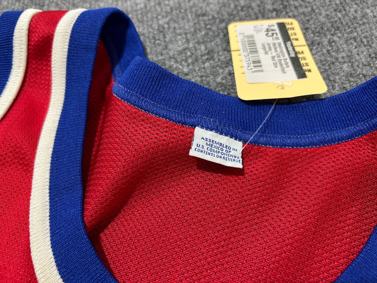 Washington Bullets Wallace #30 Basketball Jersey - Red Size Large/44