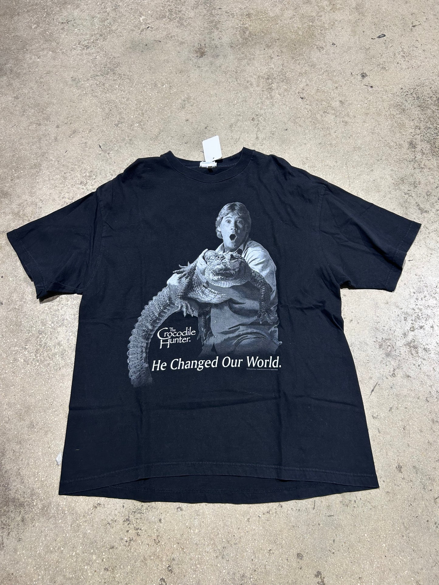 The Crocodile Hunter Steve Irwin Tee - Black Size XL