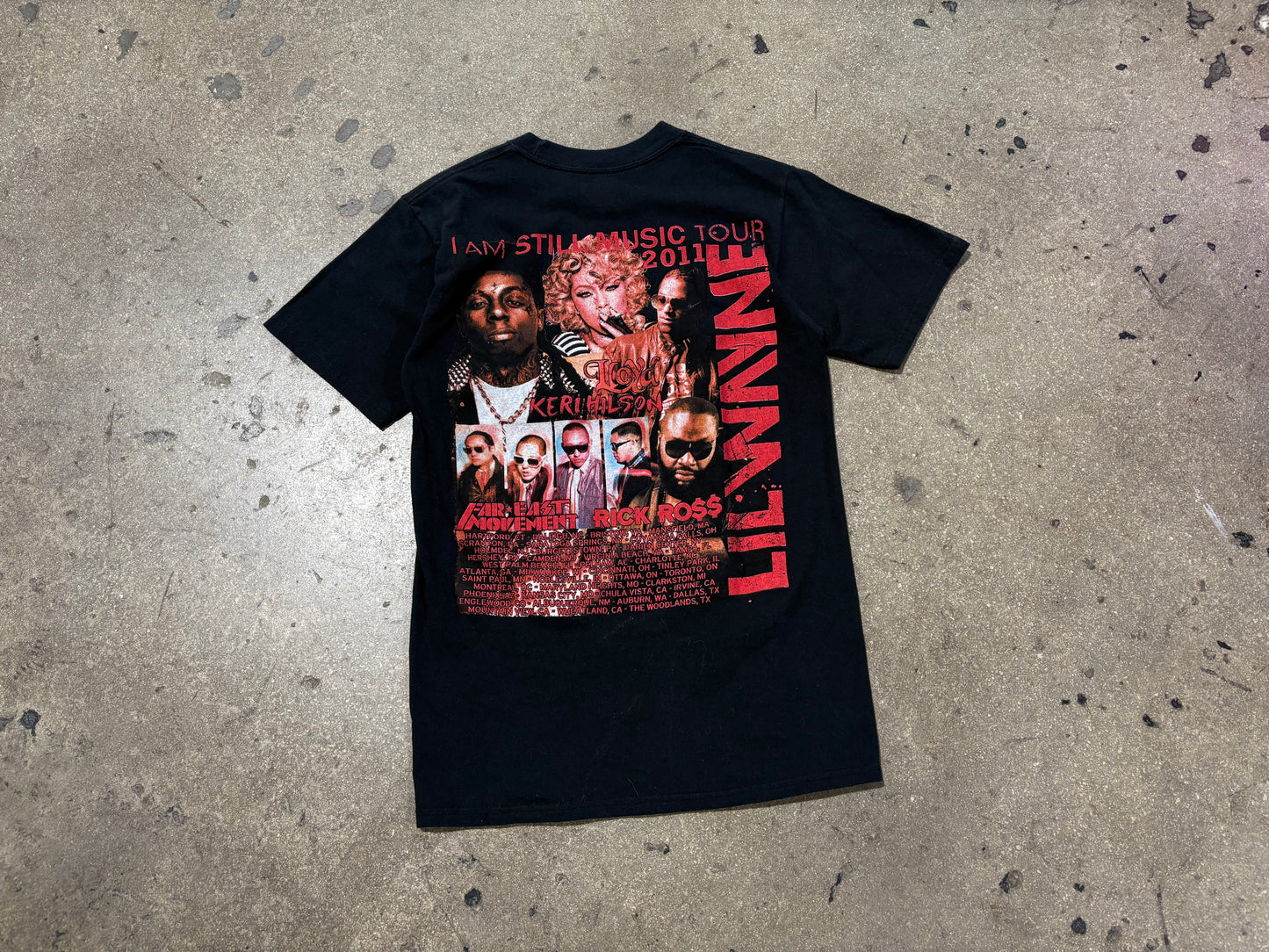 2011 Lil Wayne Tour Tee - Black Size Small