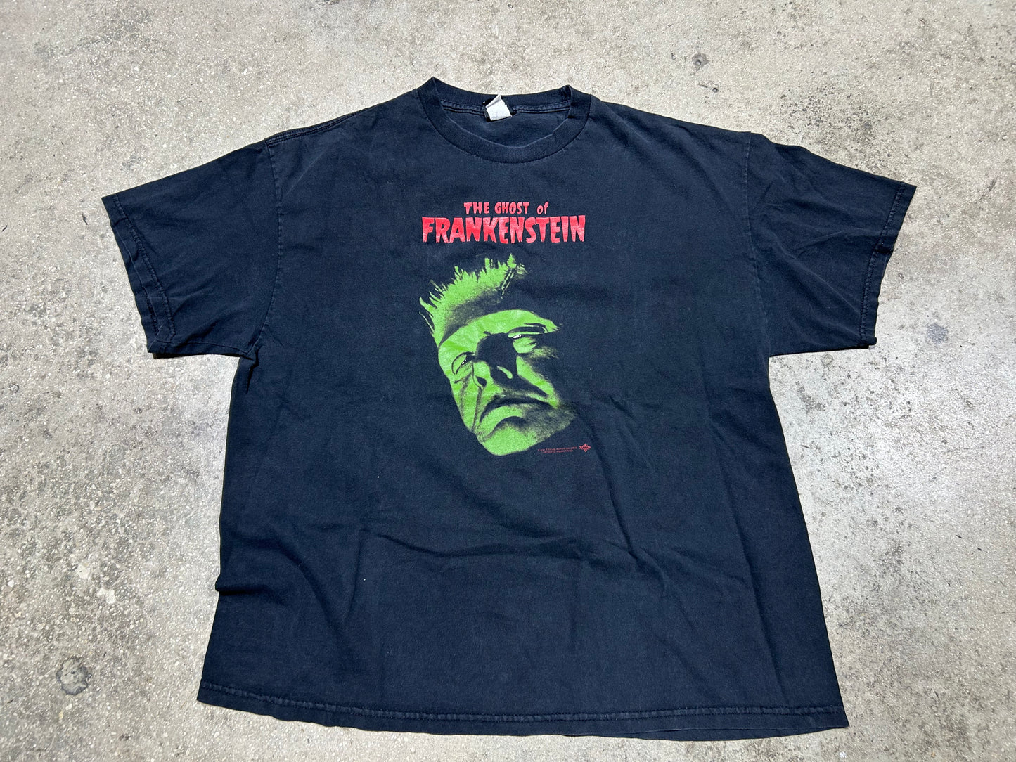 The Ghost Of Frankenstein Tee - Black Size Large (con)