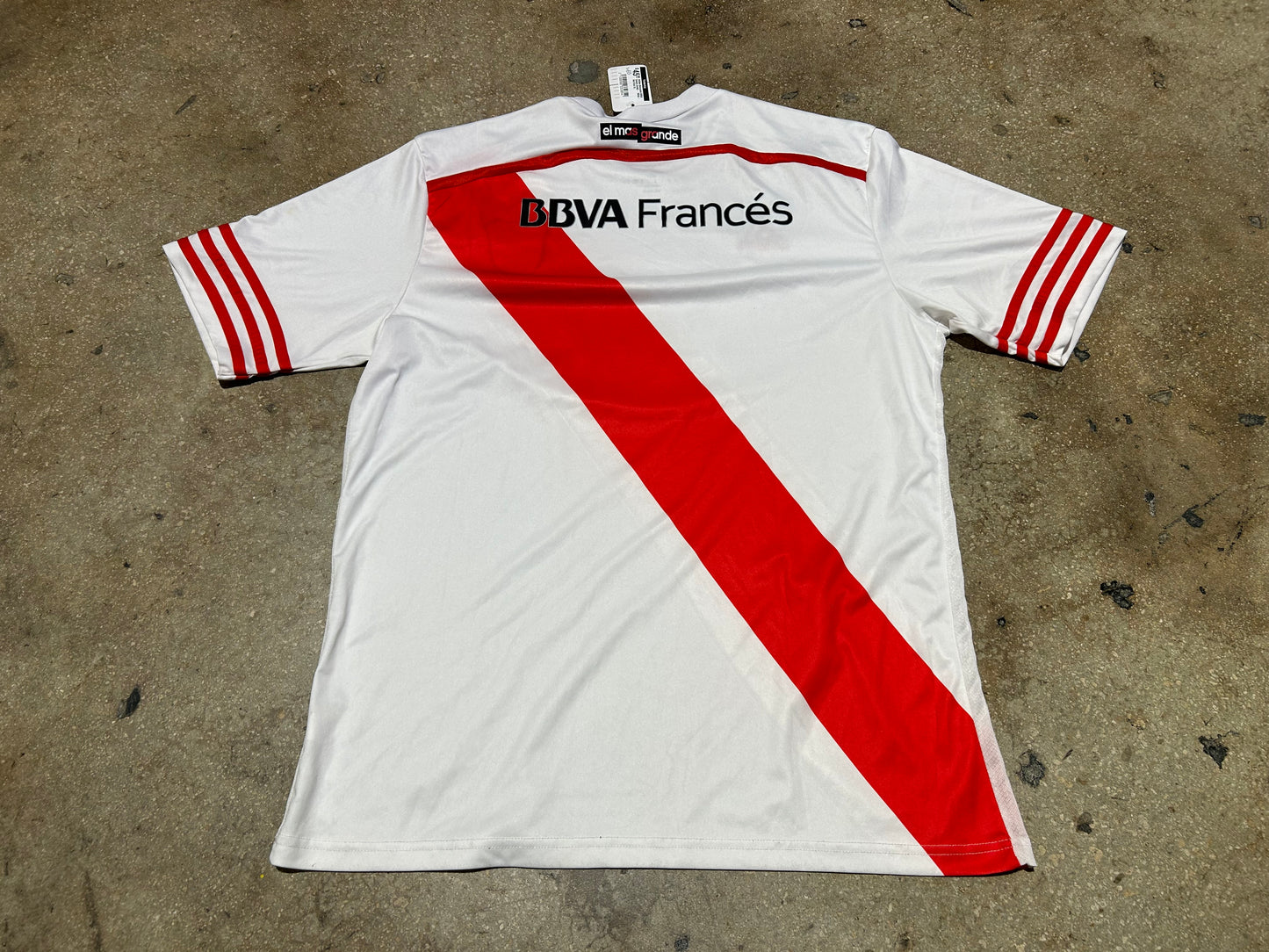Adidas Riverplate BBVA Soccer Jersey - White / Red Size XL