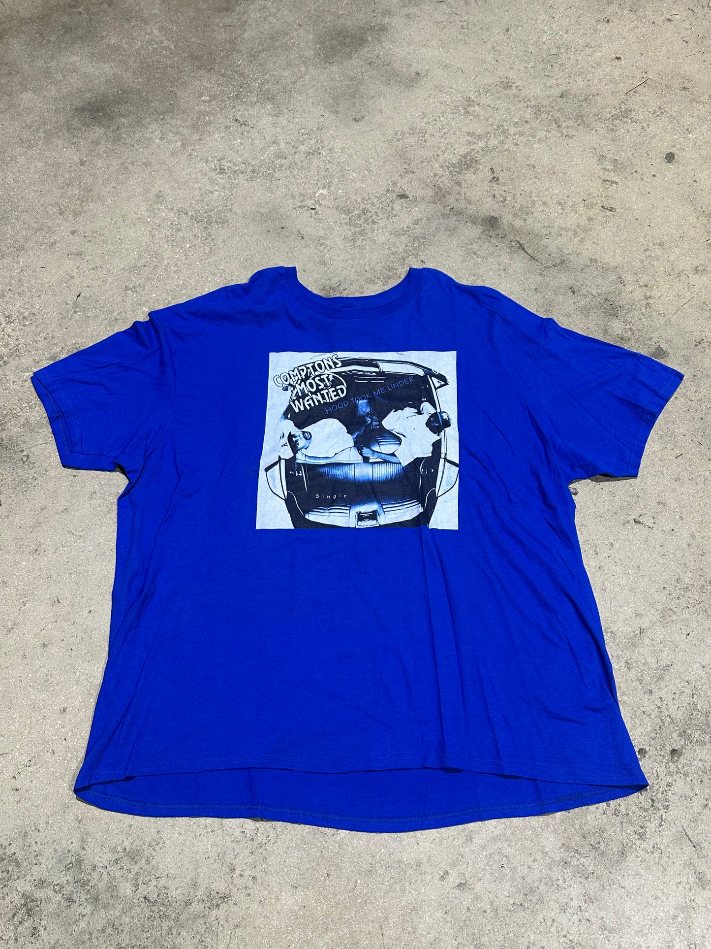 Compton's Most Wanted Hood Took Me Under Tee - Royal Size XXXL