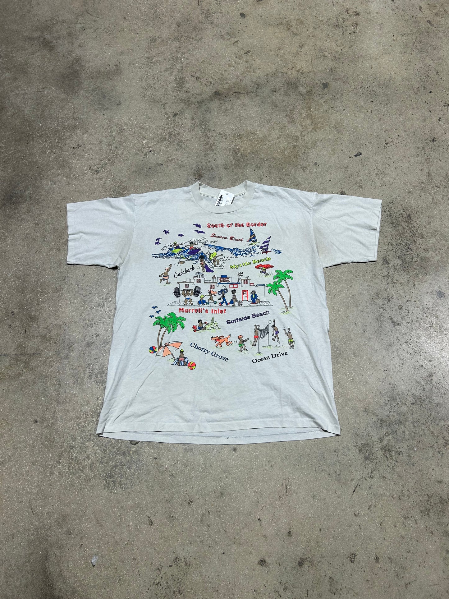 90s South Of The Border Tee - White Size XL
