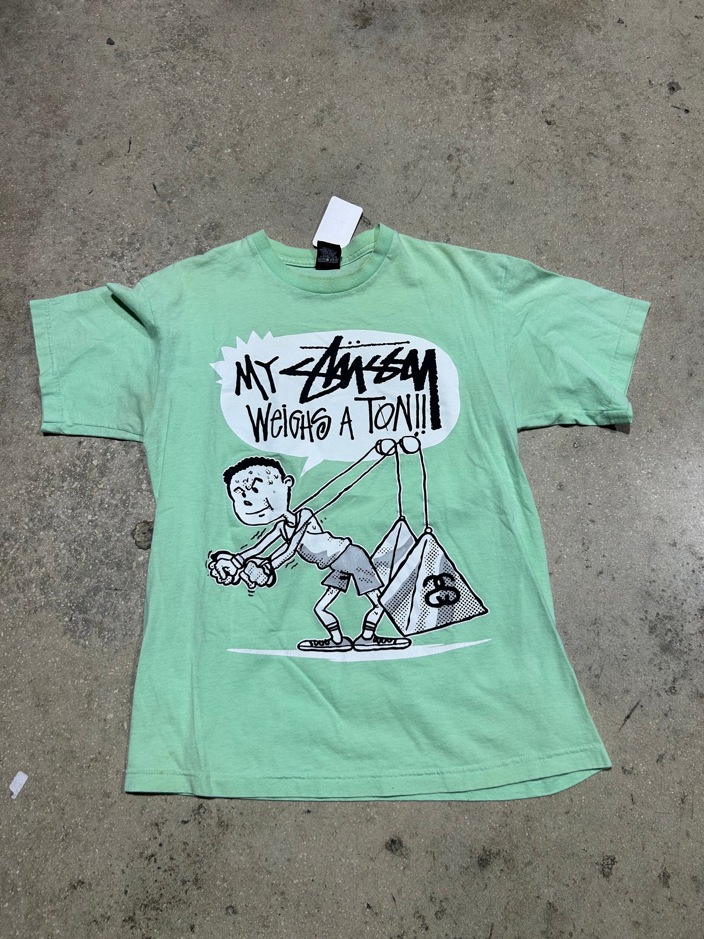Stussy Weighs A ton Tee - Mint Size Medium