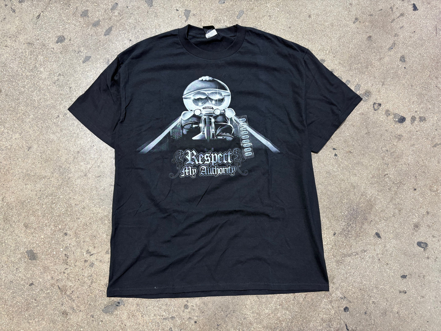 South Park Respect My Authority Tee - Black Size XL