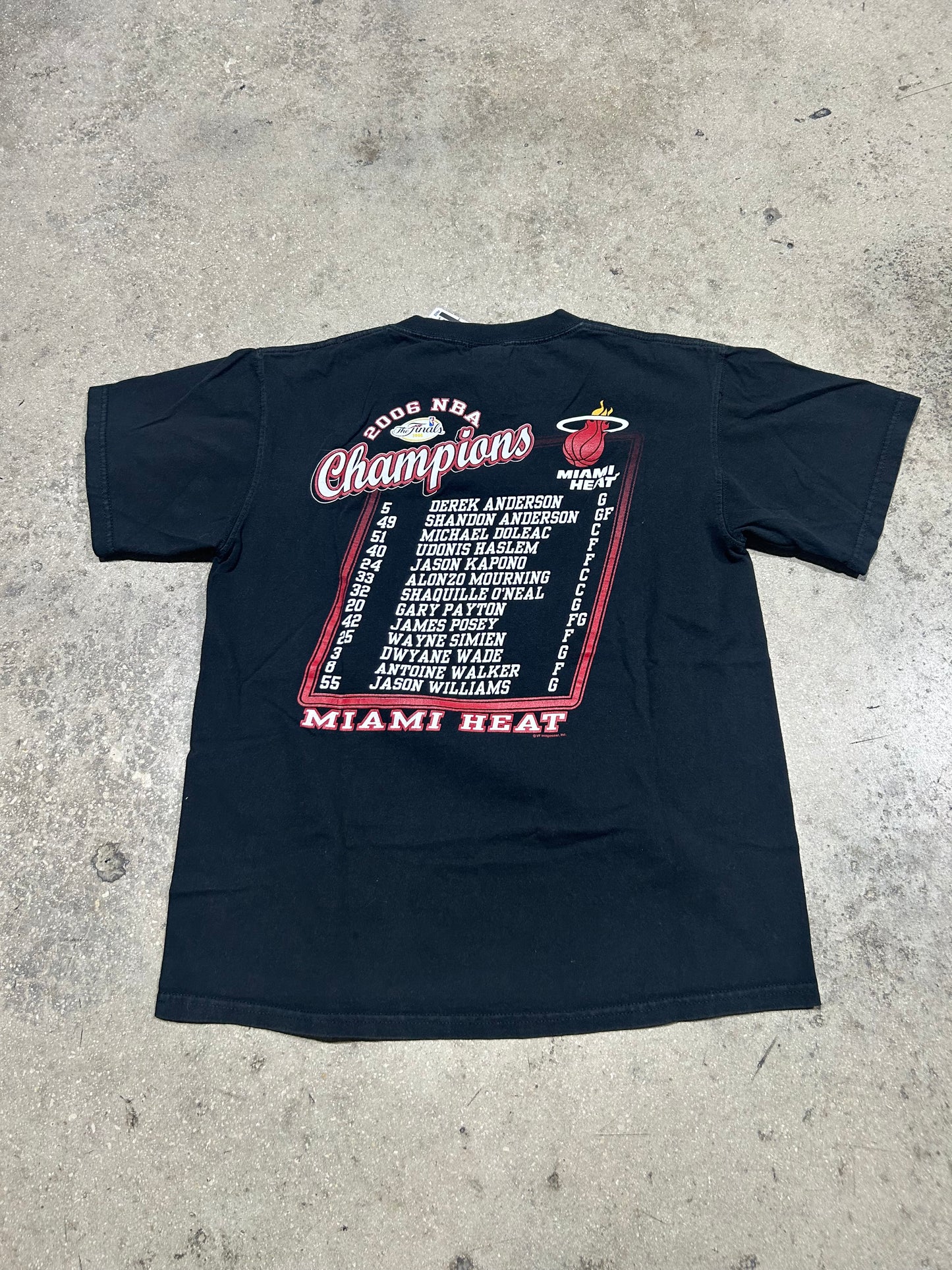 2006 Miami Heat Championship Tee - Black Size Medium