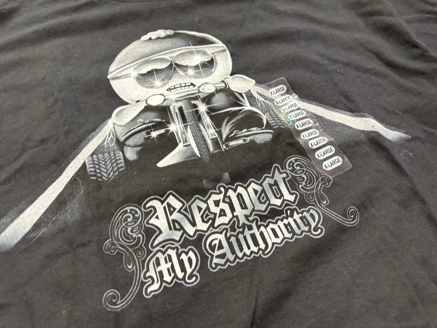 South Park Respect My Authority Tee - Black Size XL