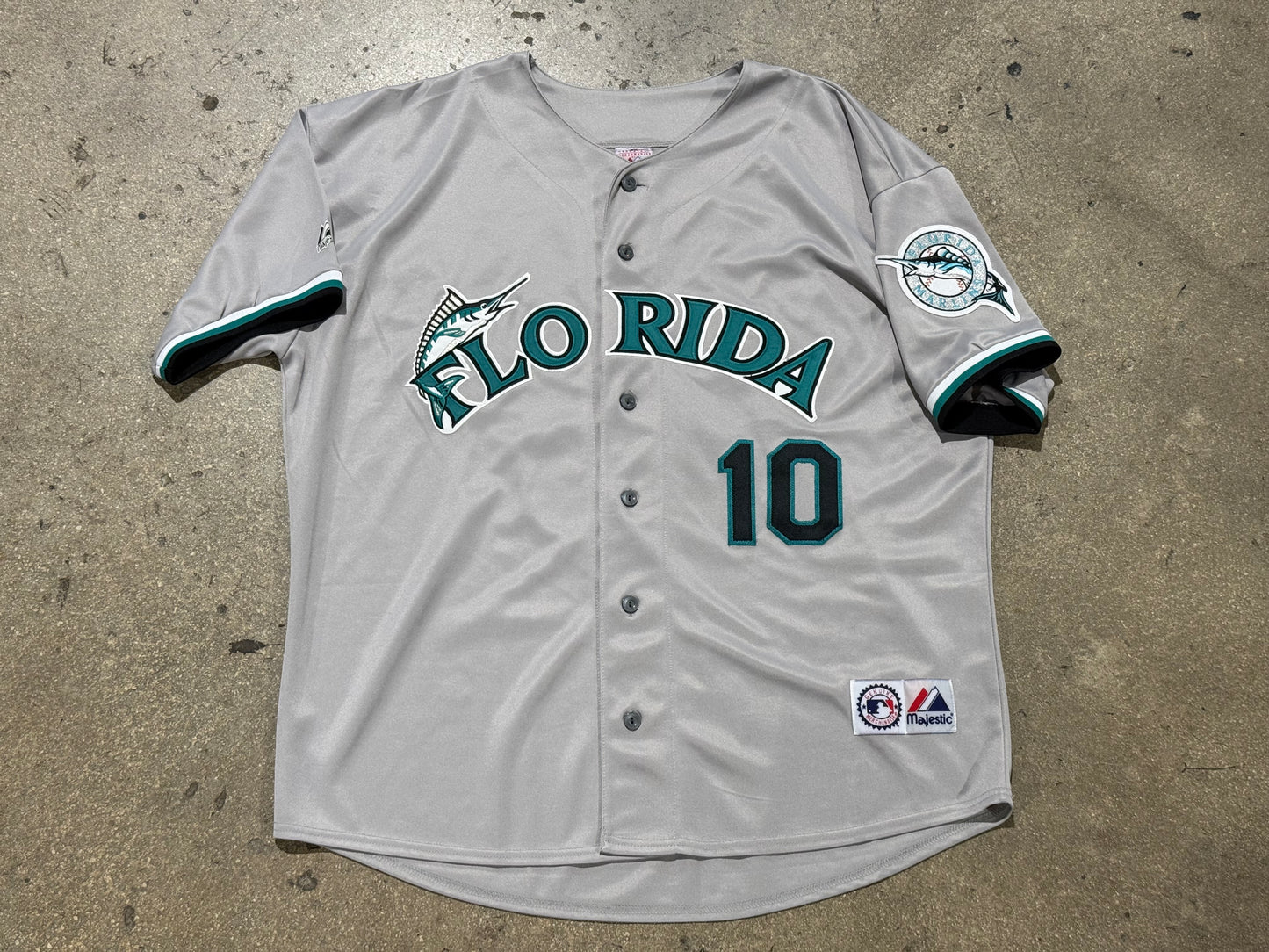 Majestic Florida Marlins Gary Sheffield Authentic Jersey Size XXL