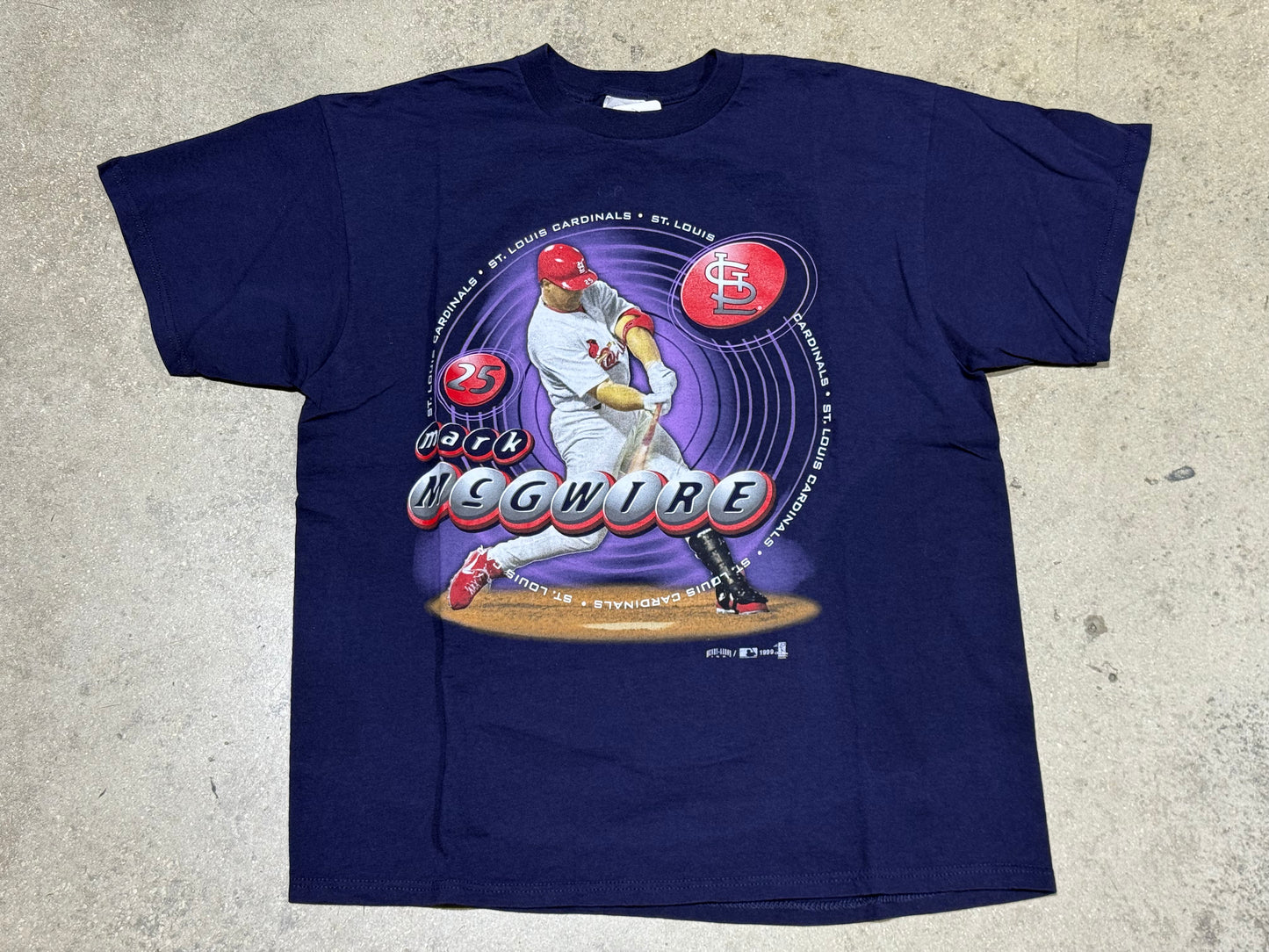 1999 Mark McGwire Tee - Navy Size XL