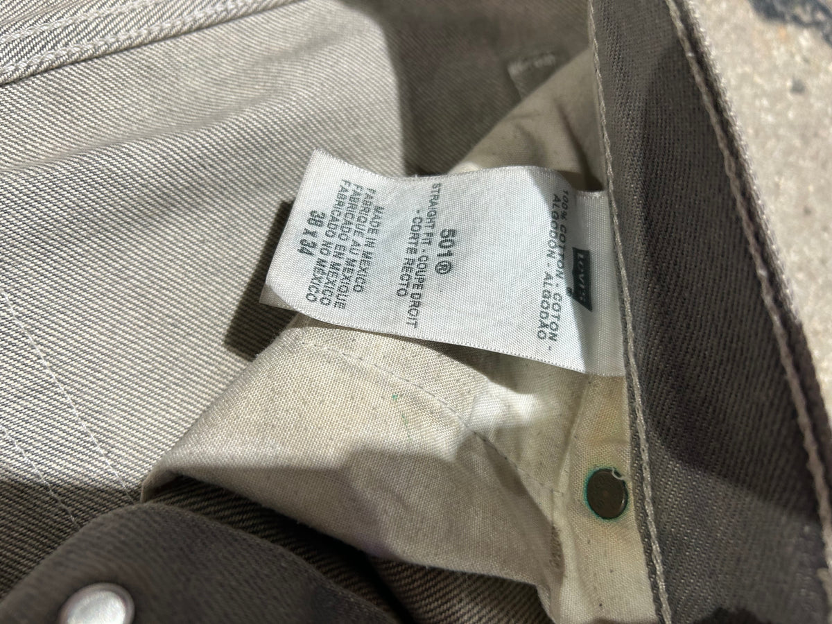 Levis 501 Jeans - Gray Size 38x34