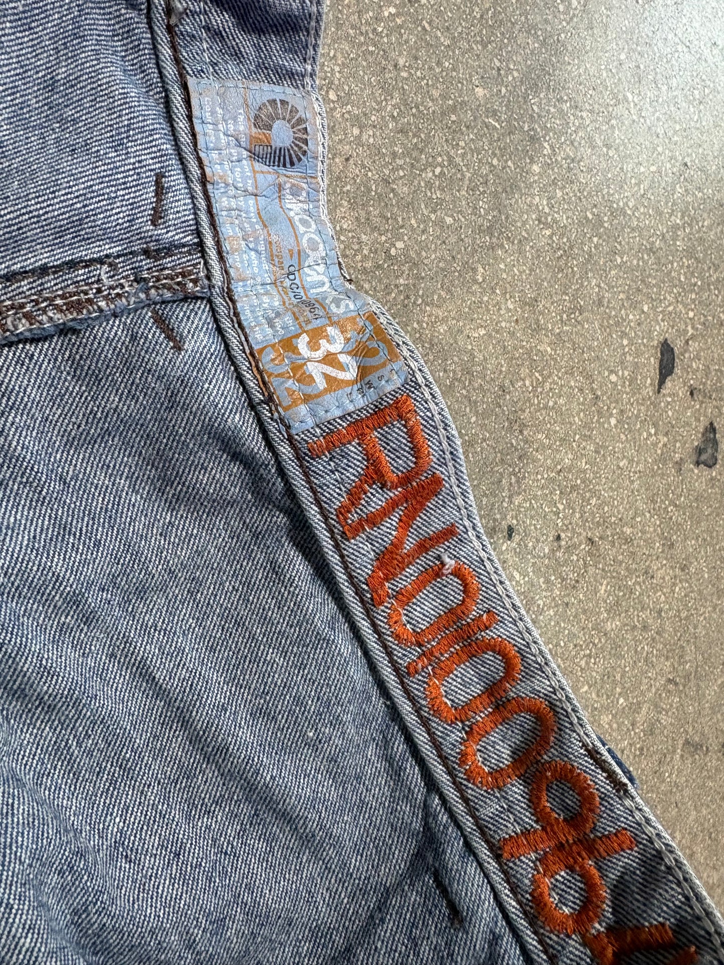 Akademiks Baggy Wide Leg Jeans - Blue Size 32