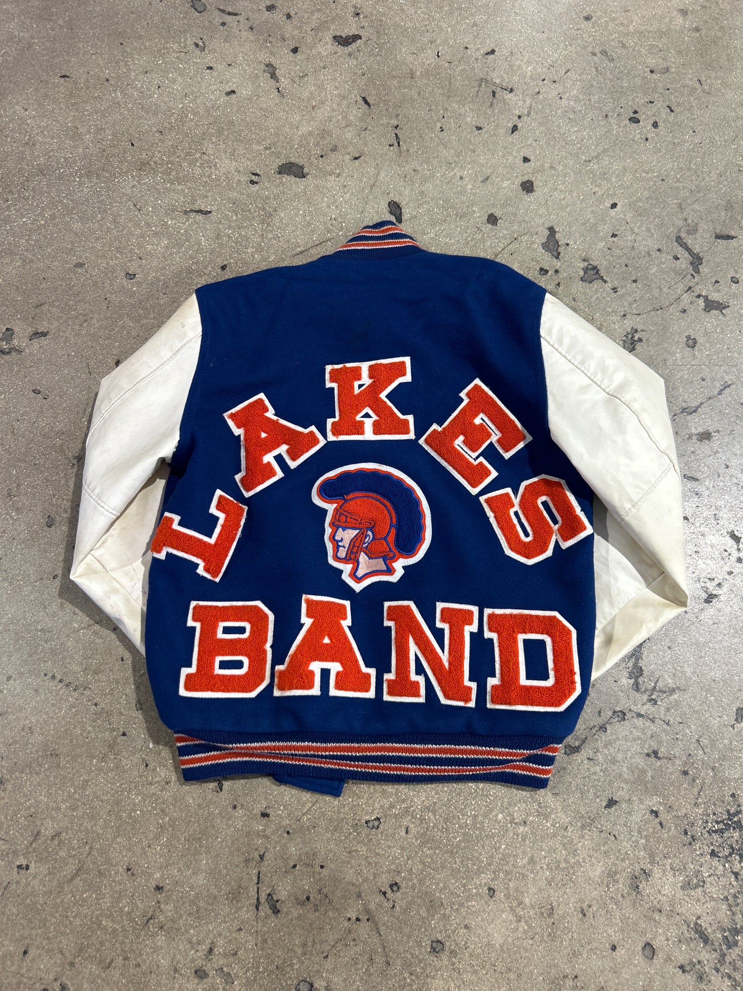 HML Band Letterman Jacket - Blue Size Medium