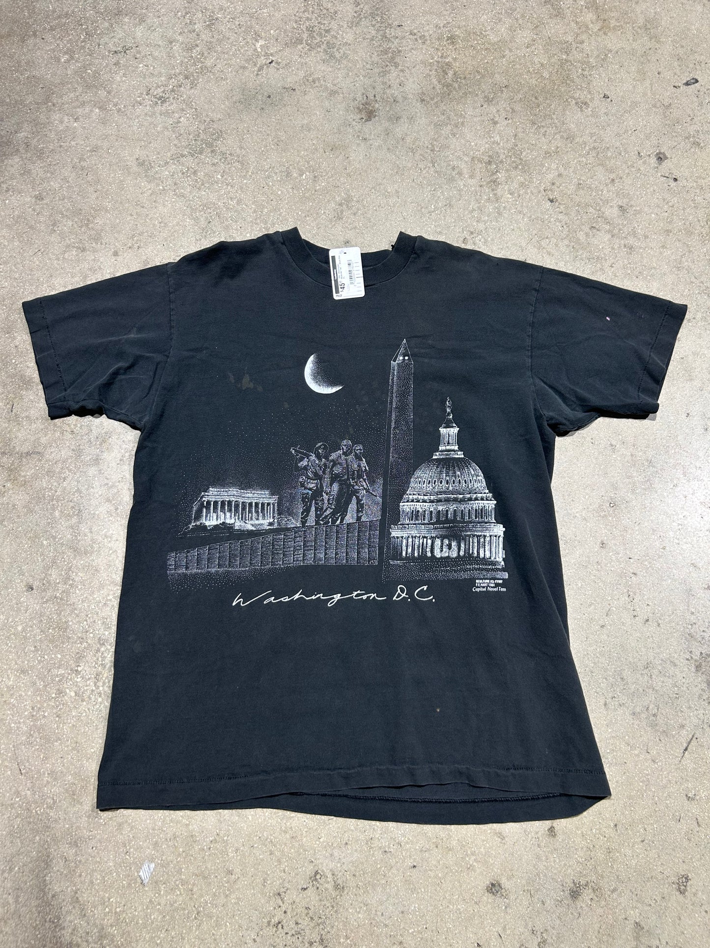 1984 Washington Memorial Tee - Black Size XL