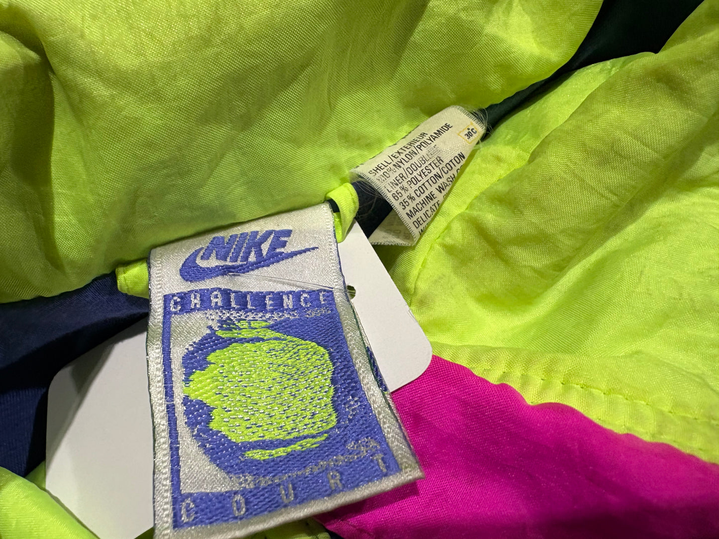 Nike Air Tech Challenge Agassi Jacket - Purple/Neon Size Medium