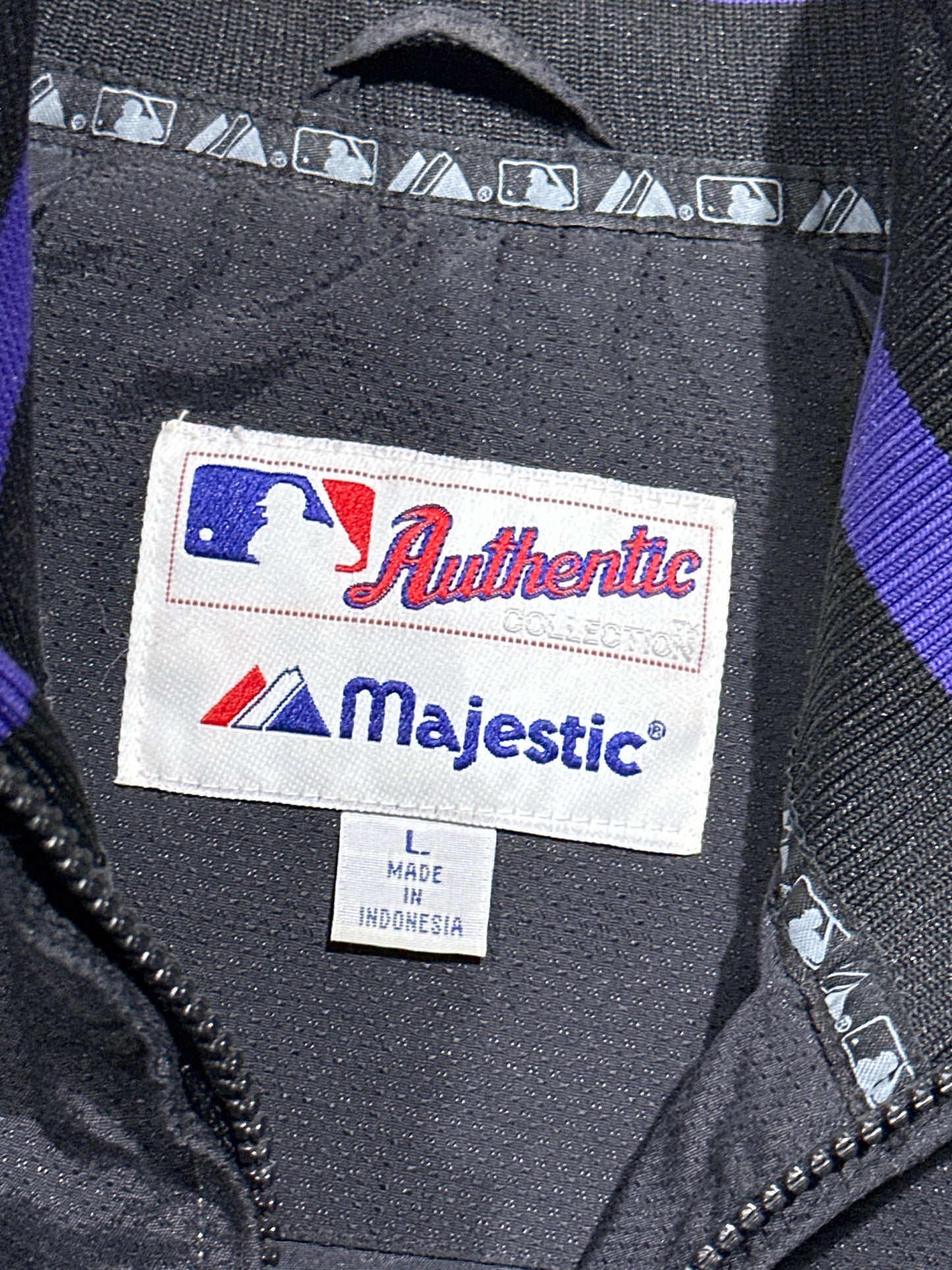 Majestic Arizona Diamondbacks Jacket - Black/Purple Size Large