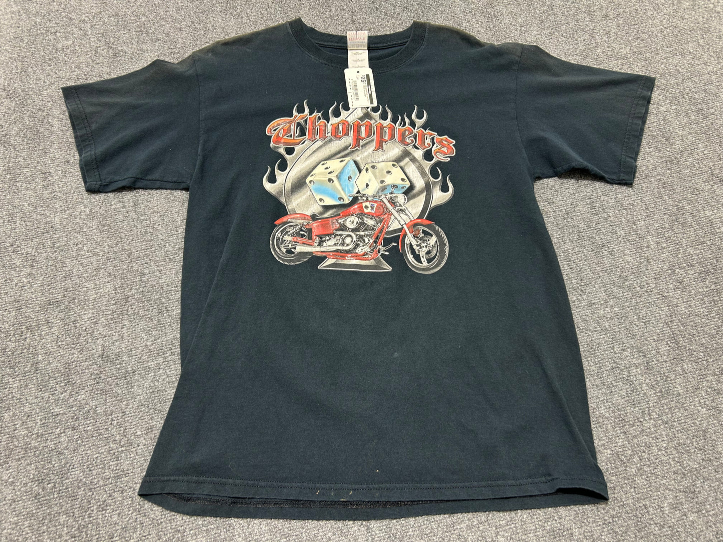 Choppers And Dice Tee - Black Size Large