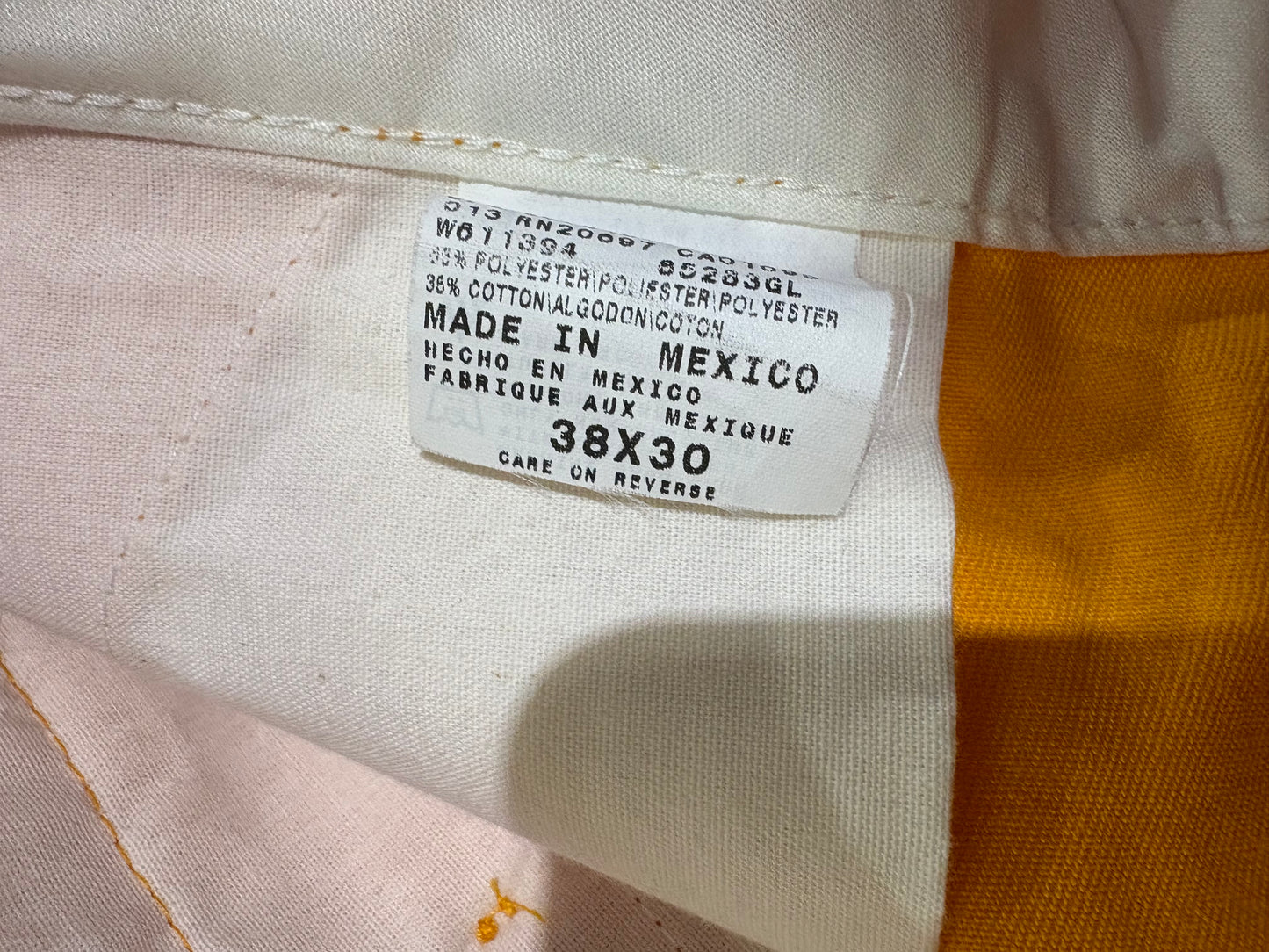 Dickies 3M Double Knee Pants - Yellow Size 38x30