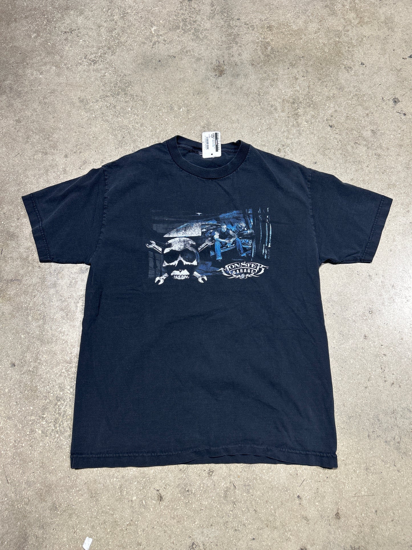 Monster Garage Tee - Black Size Large