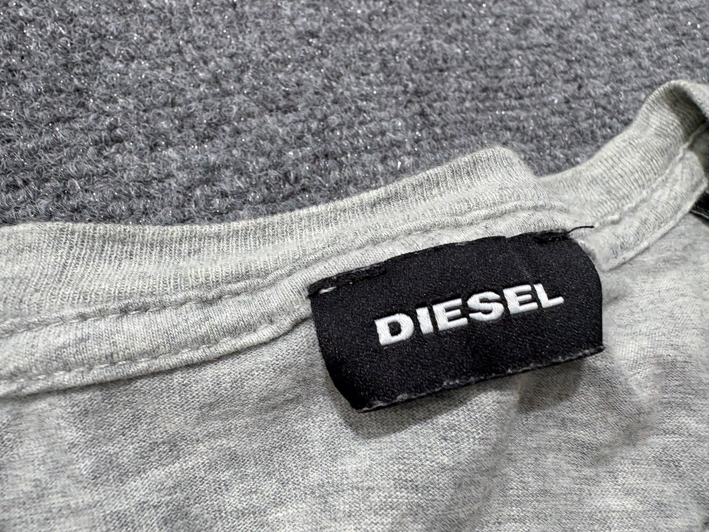 Diesel Wolf Rule Tee - Grey Size Small