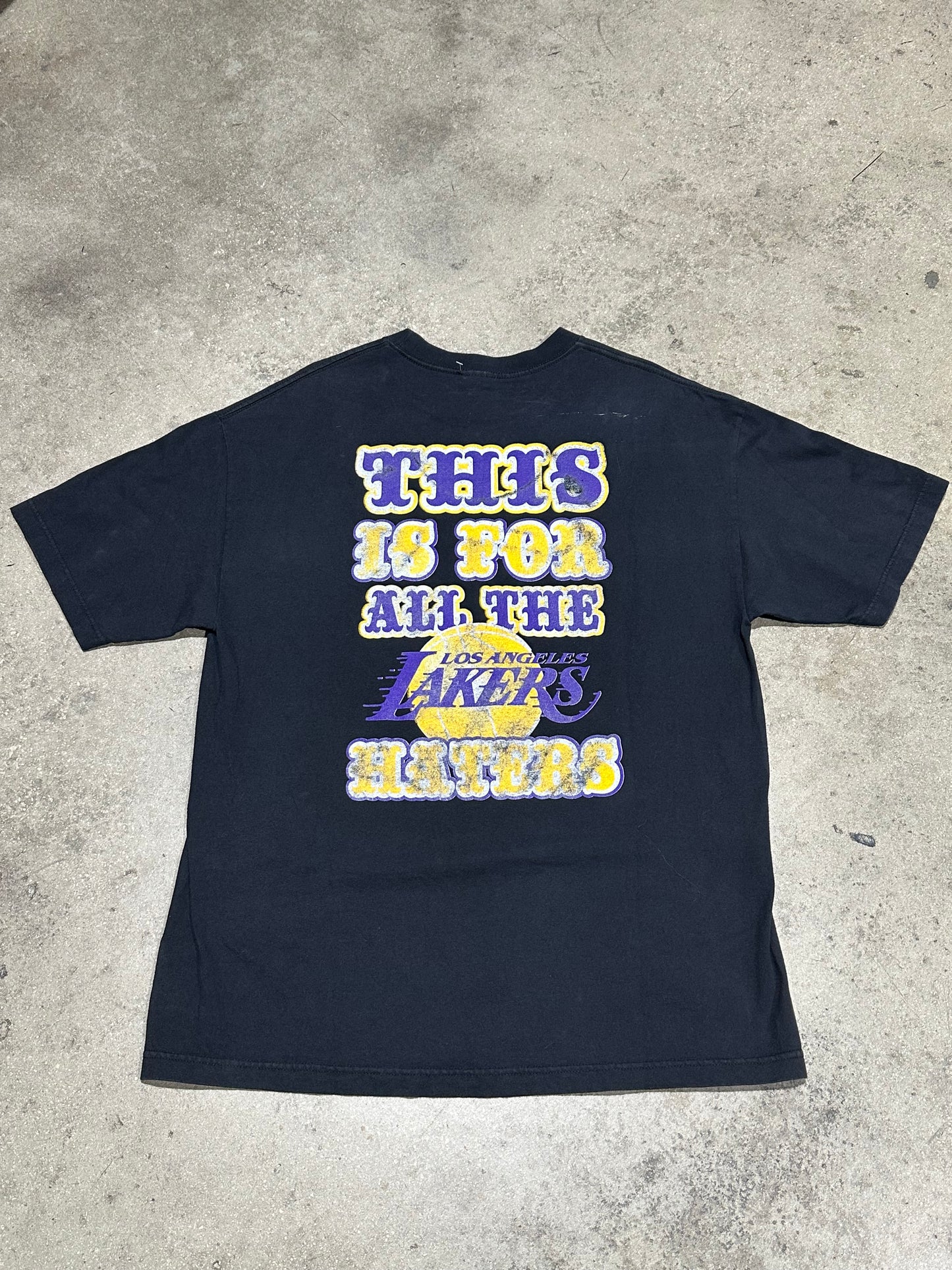 2009 LA Lakers Haters Tee - Black Size XL