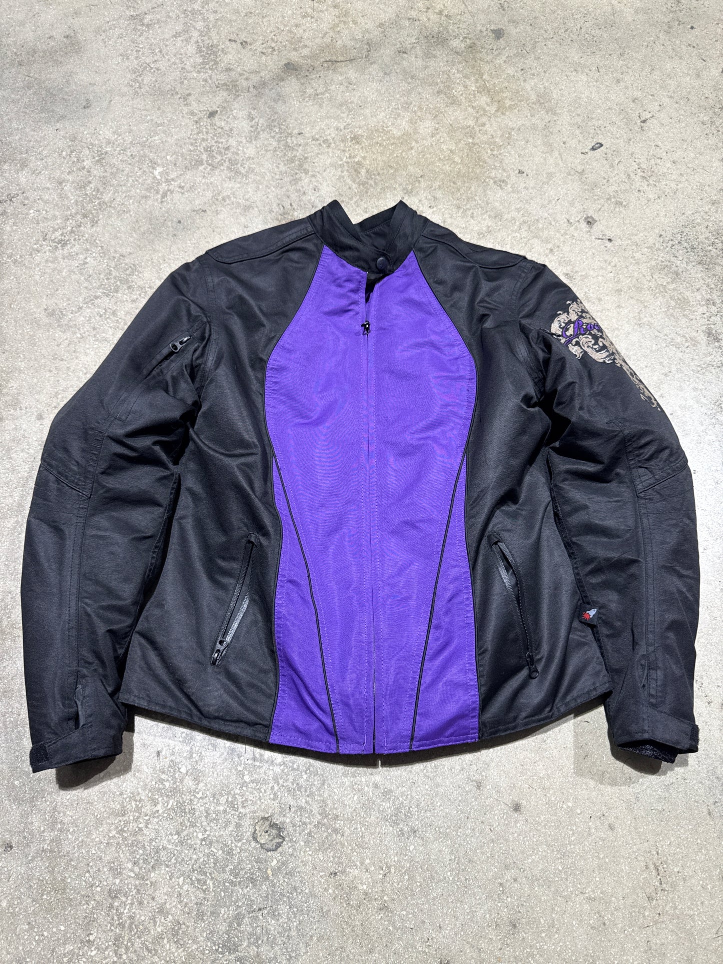 Women's Joe Rocket Moto Jacket - Black/Purple Size Large