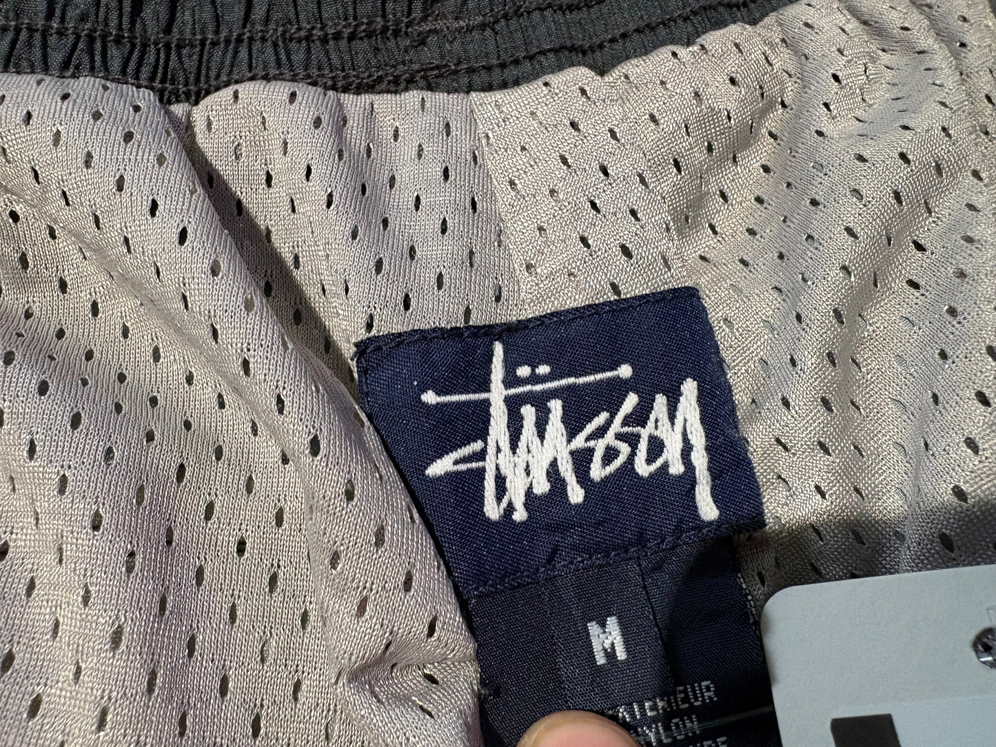 90s Stussy 3M Track Pants - Grey Size Medium