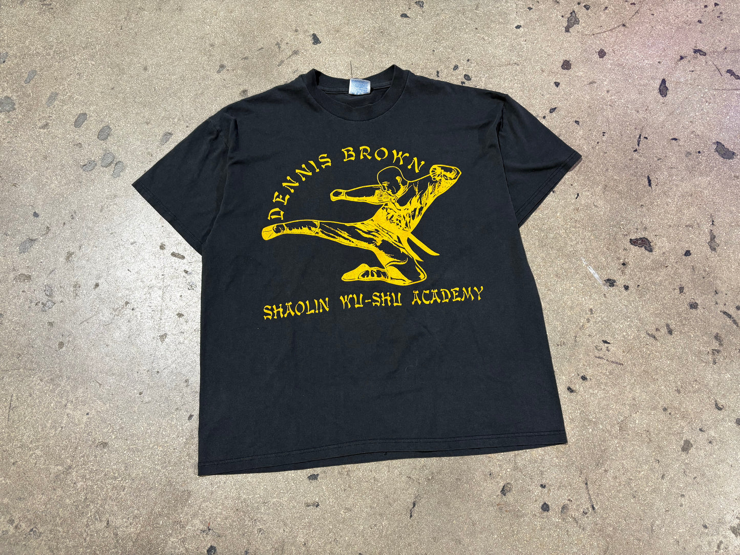 Dennis Brown Shaolin Academy Tee - Black Size XL