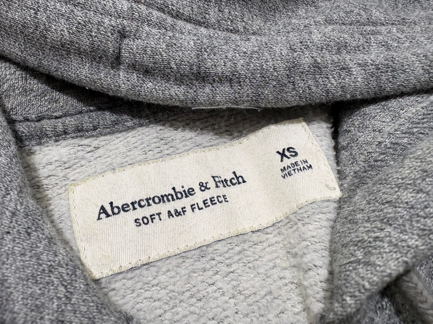 Abercrombie & Fitch Zip Up Hoodie - Grey Size XS