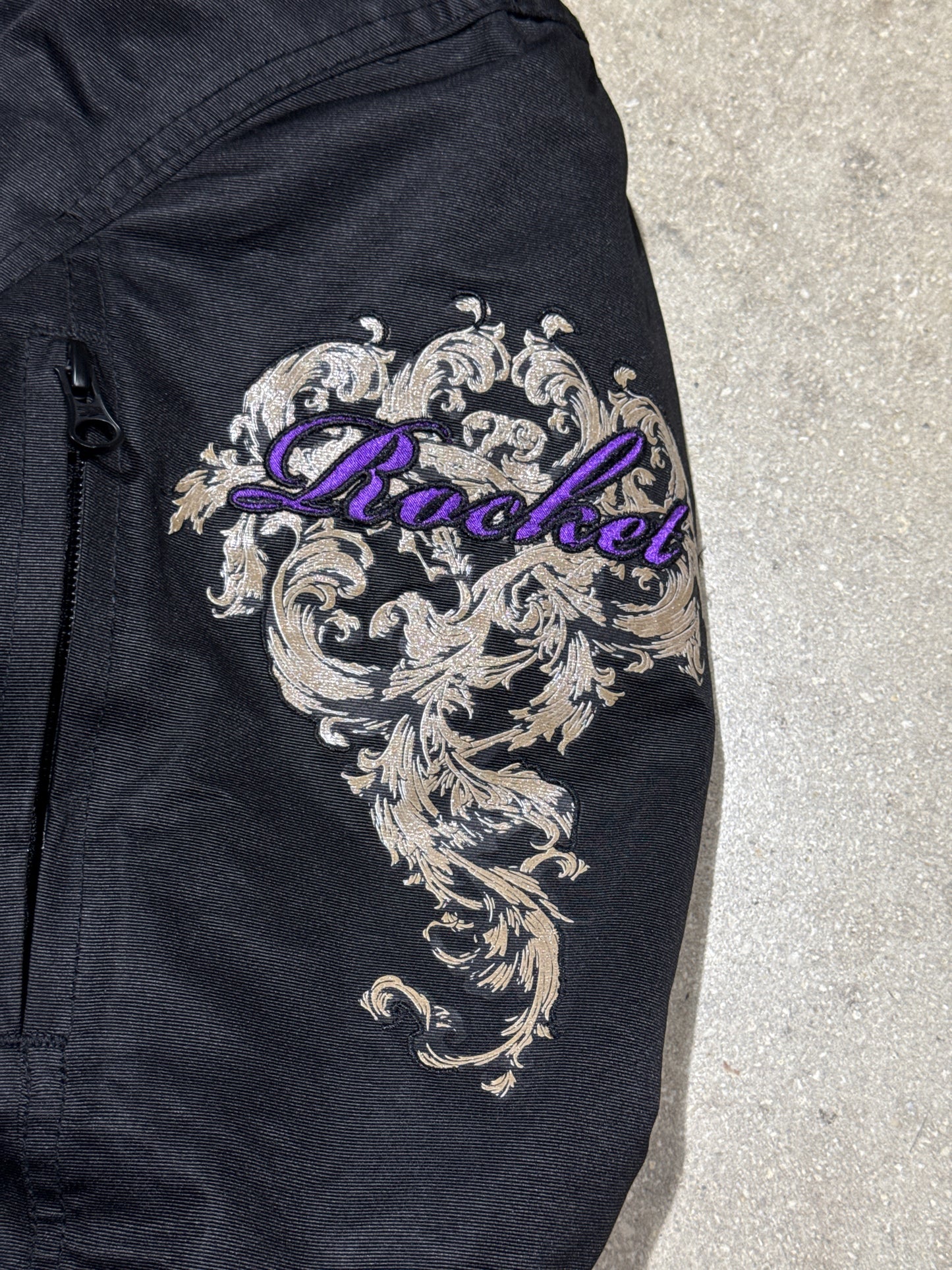 Women's Joe Rocket Moto Jacket - Black/Purple Size Large