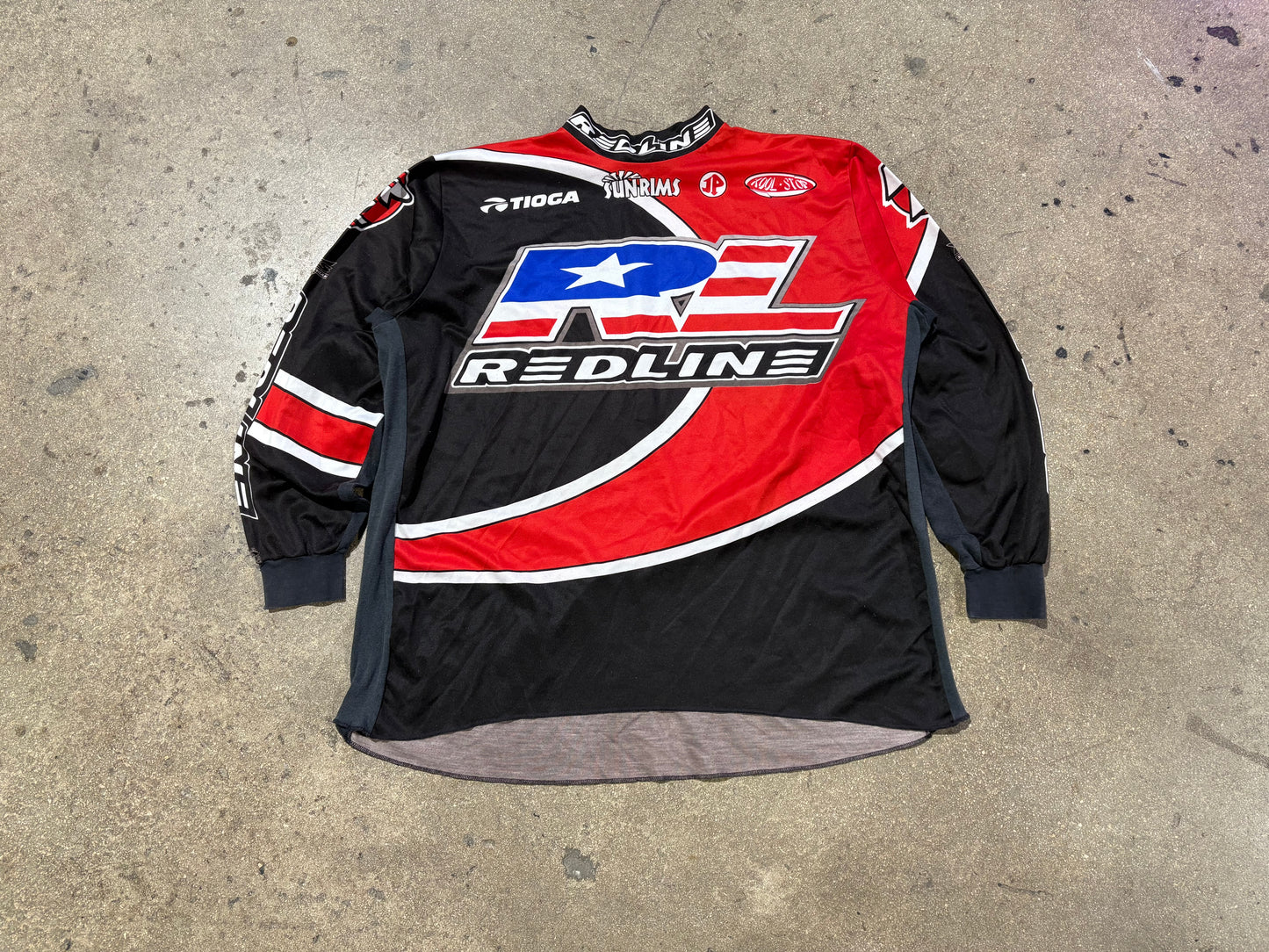 Red Line Motocross Jersey - Red/ Black Size XL