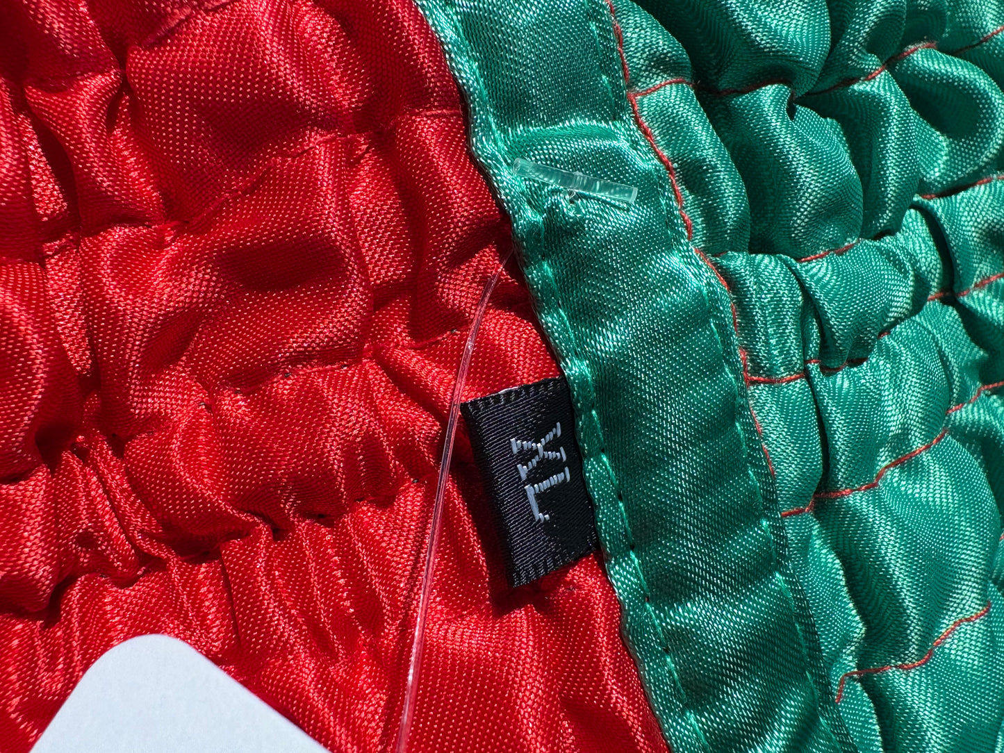 Muy Thai Boxing Shorts - Green / Red Size XL