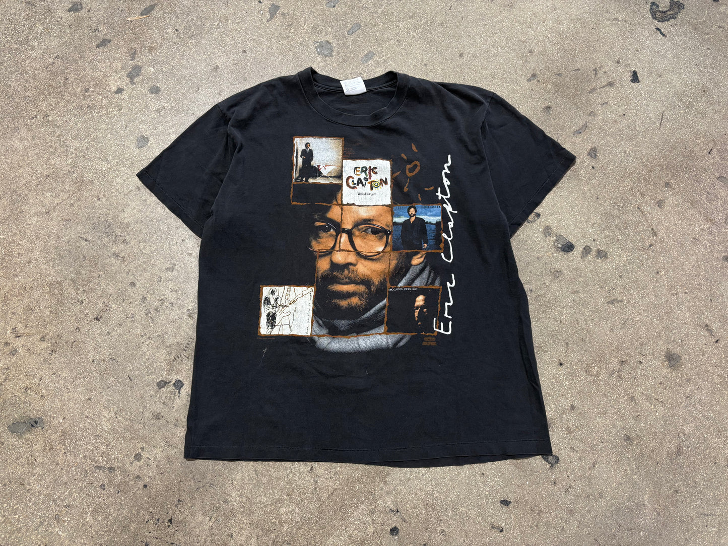 1992 Eric Clapton World Tour Tee - Black Size XL