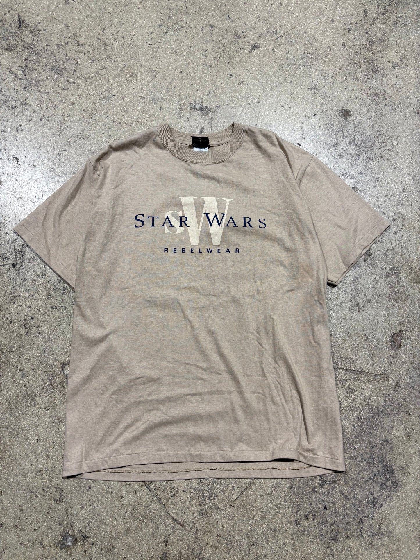1997 Star Wars Rebel Wear Tee - Beige Size XL