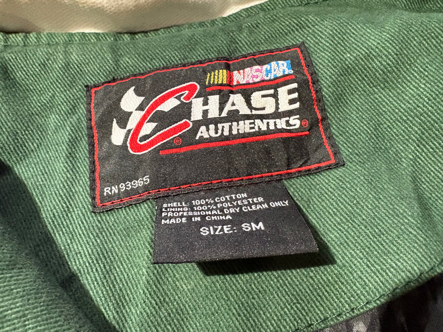 Adidas Chase AMP Racing Jacket - Green / White Size Small