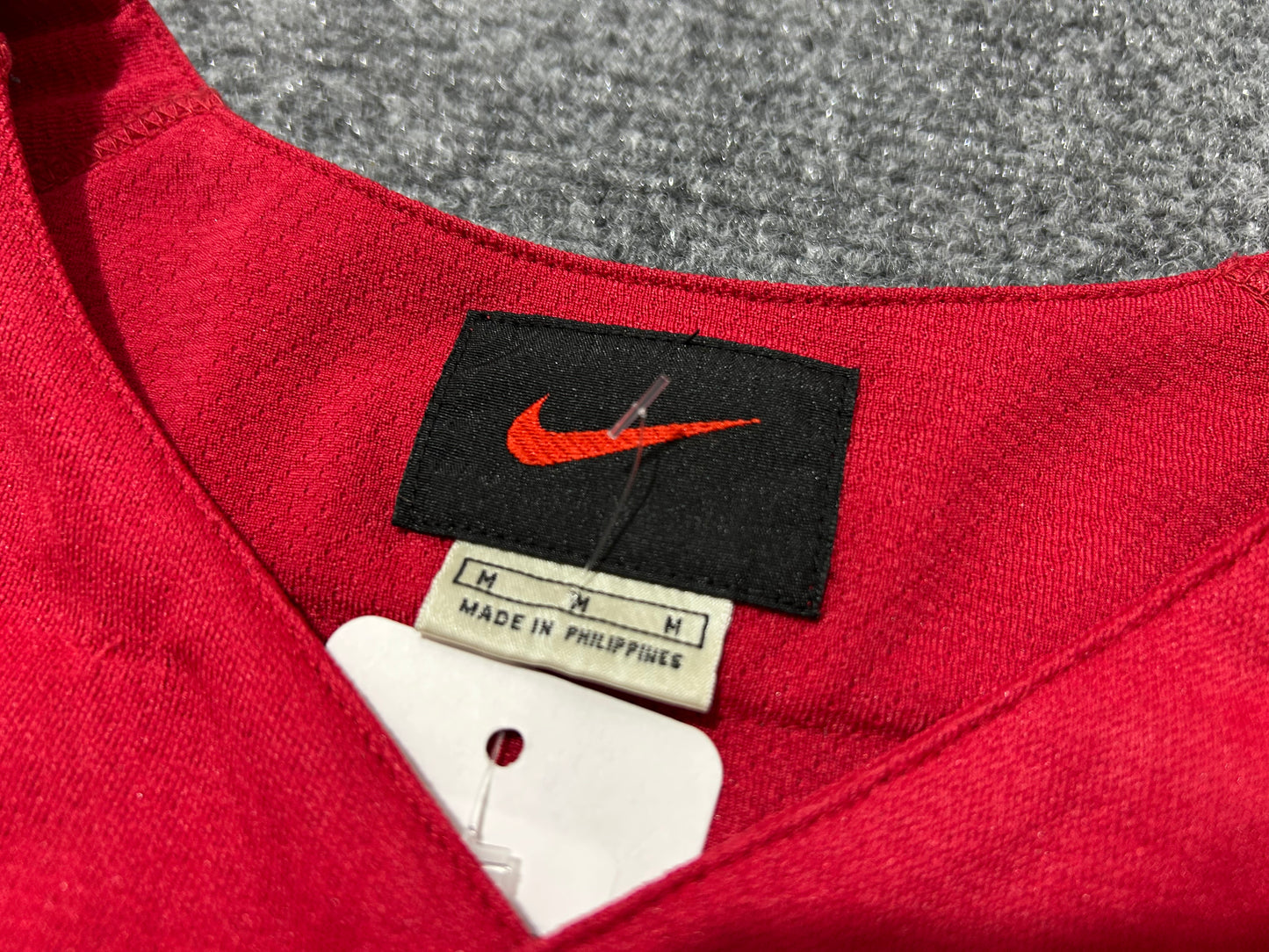 Nike Baseball Jersey - Red Size Medium