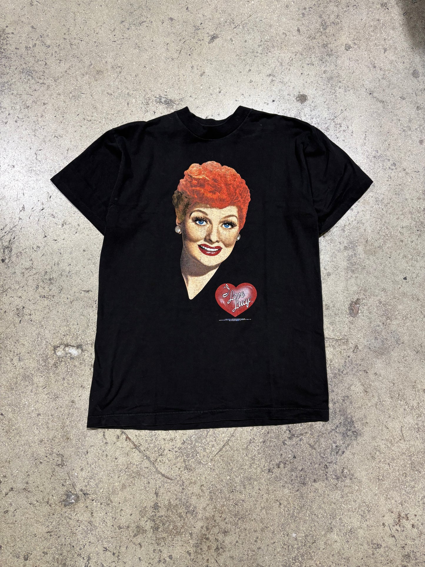 90s I Love Lucy Tee - Black Size Large