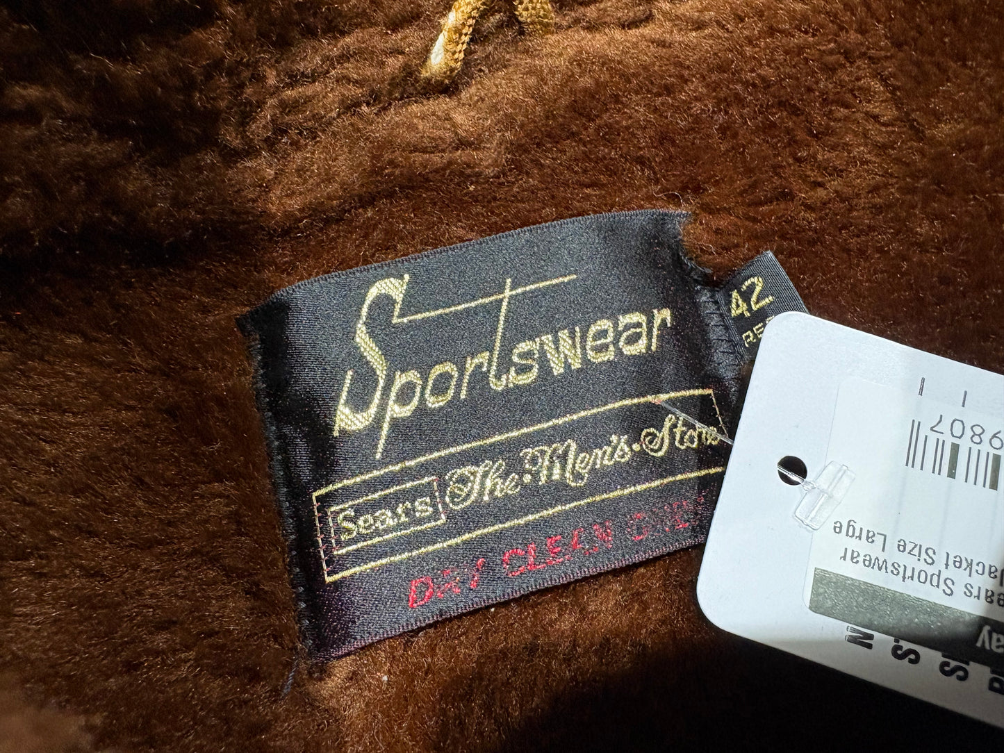 70s/80s Sears Sportswear Corduroy Jacket Size Large