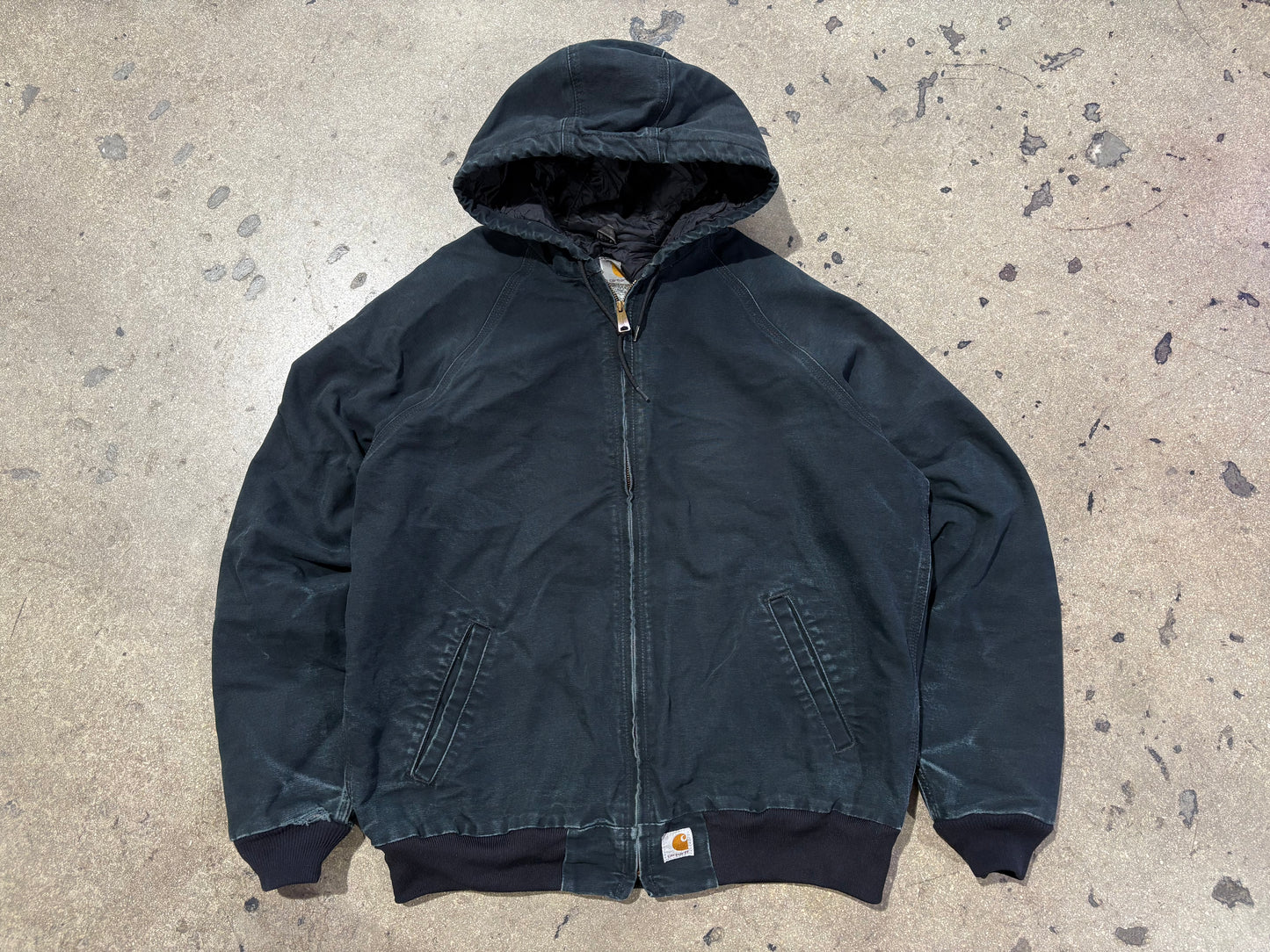 Carhartt Hooded Jacket - Black Size Large