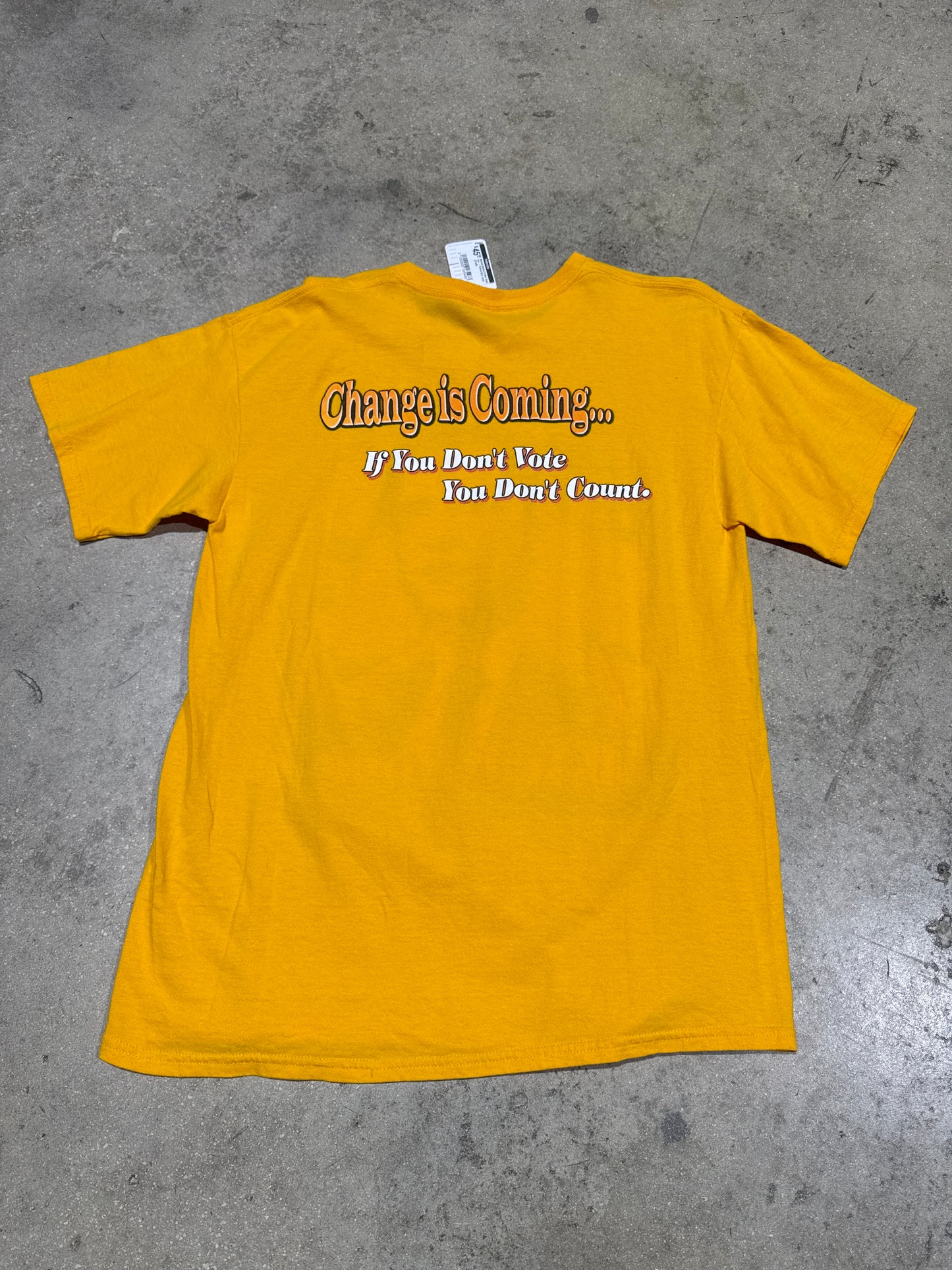 Barack Obama A New Hope Tee - Yellow Size Large (21x28)