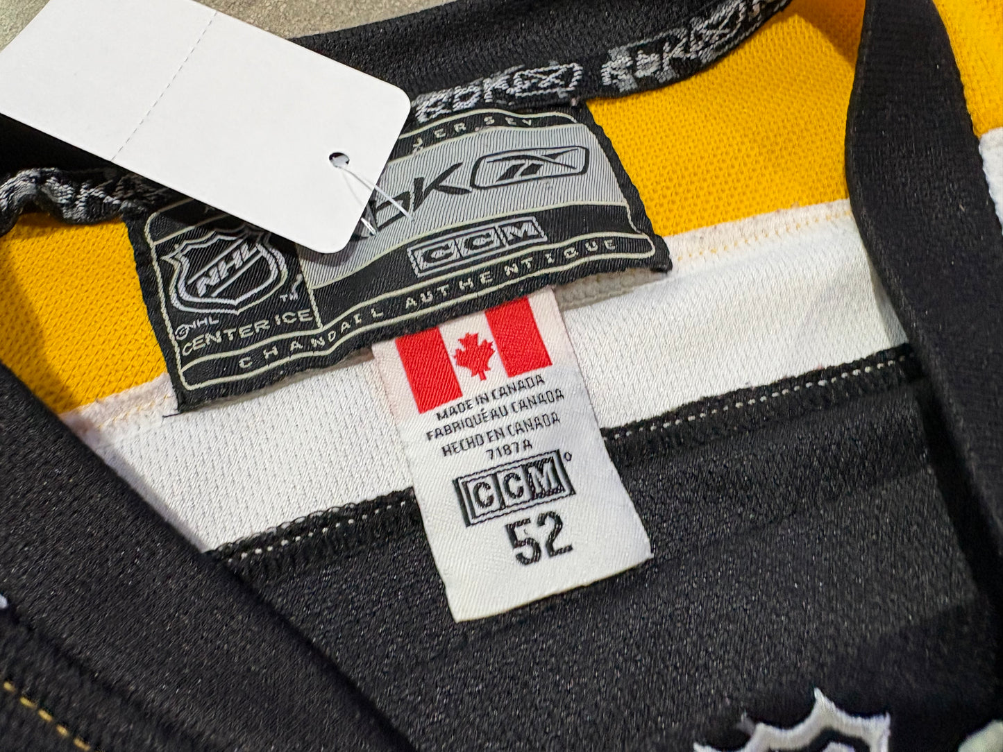Reebok Boston Bruins Bergeron #37 Authentic (ON ICE) Jersey Size 52